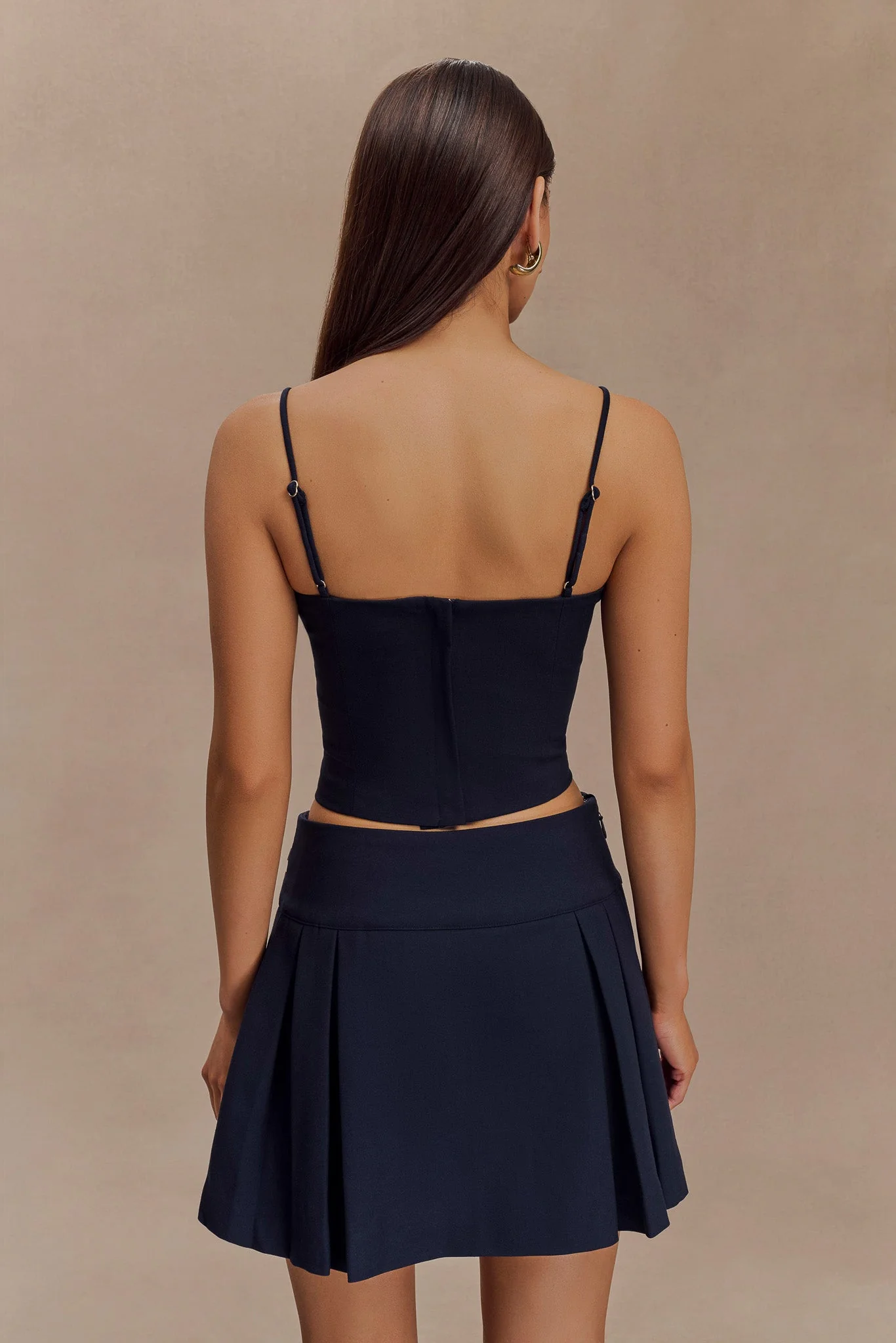 Aberley Crop Top - Dark Navy - Image 3