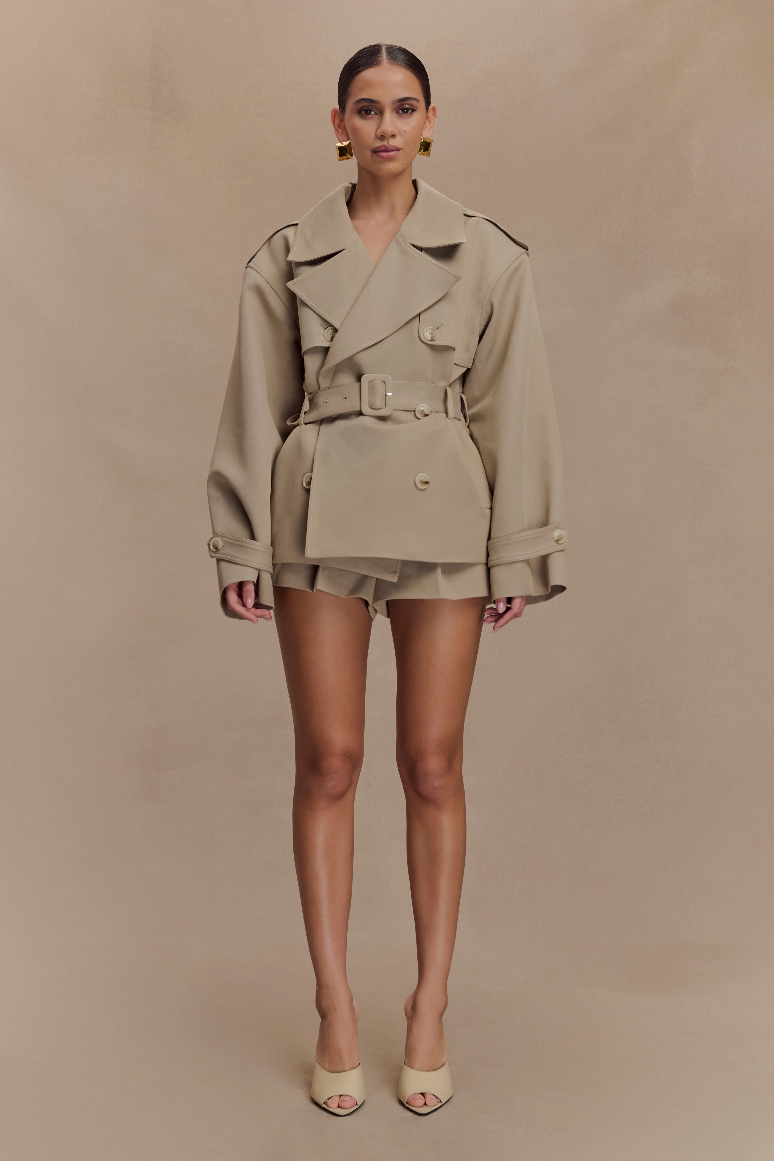 Alden High Waisted Short - Pebble - Image 4