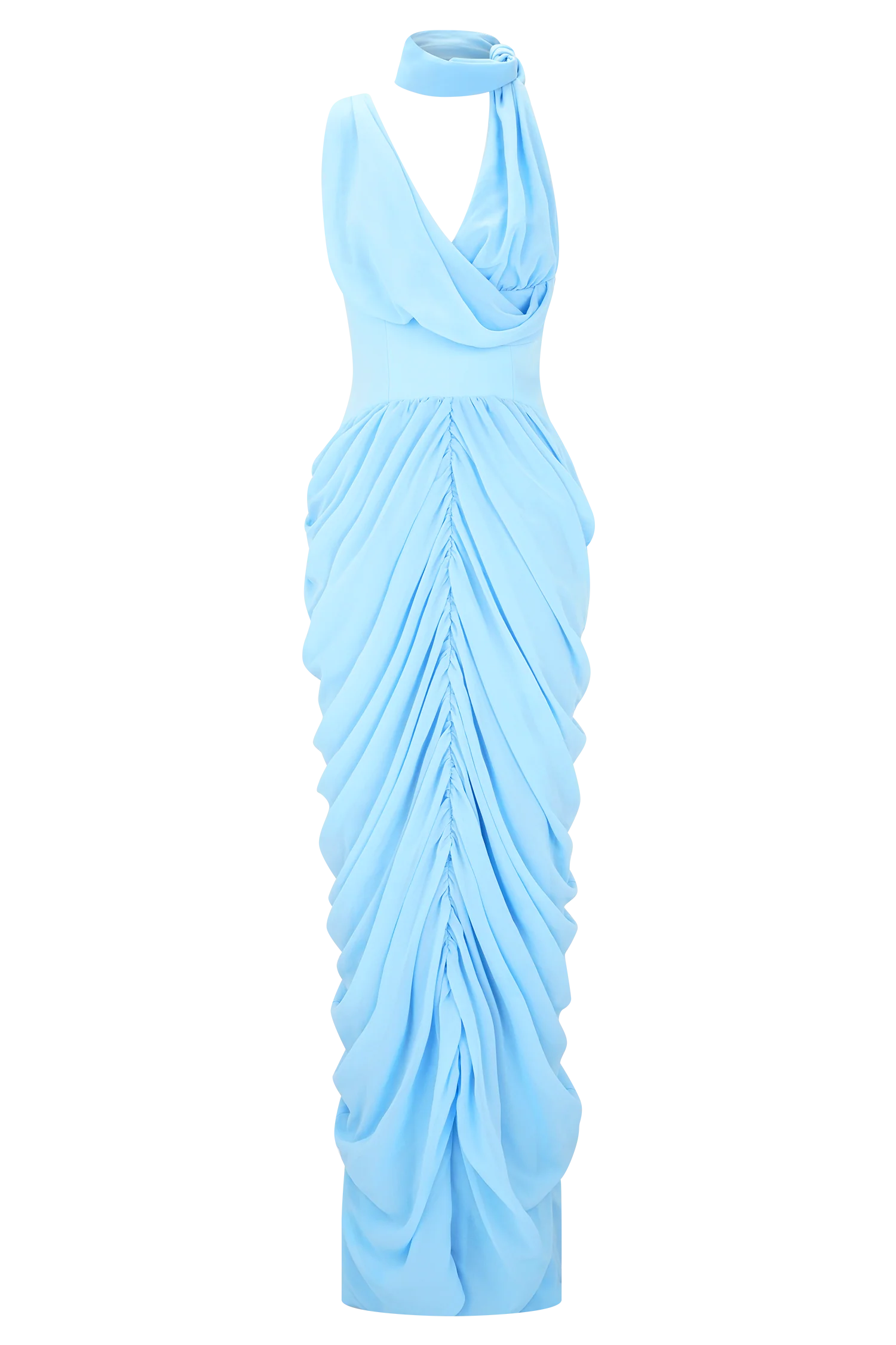 Alex Chiffon Maxi Dress - Blue - Image 9