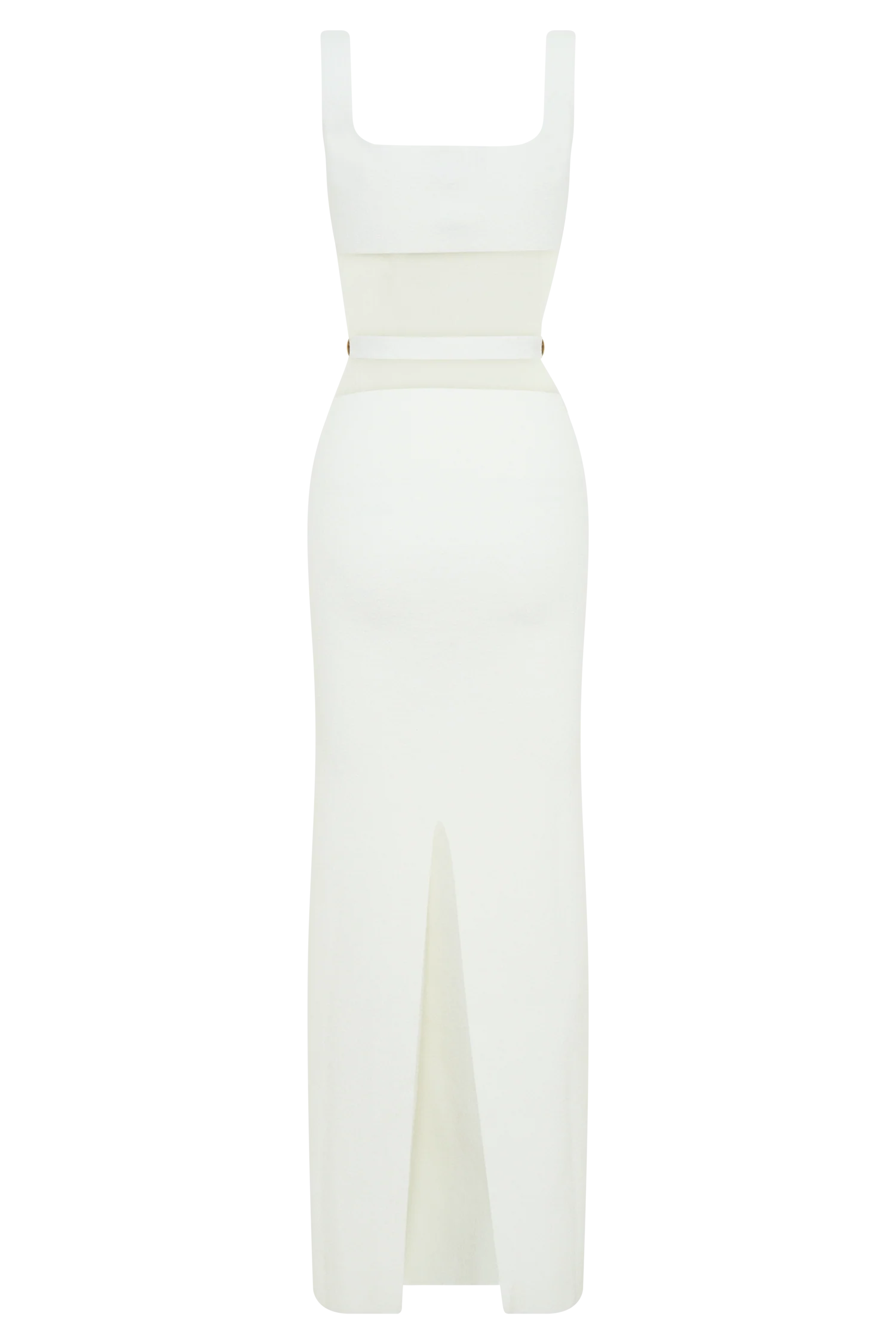 Alysanne Cut Out Knit Maxi Dress - White - Image 7
