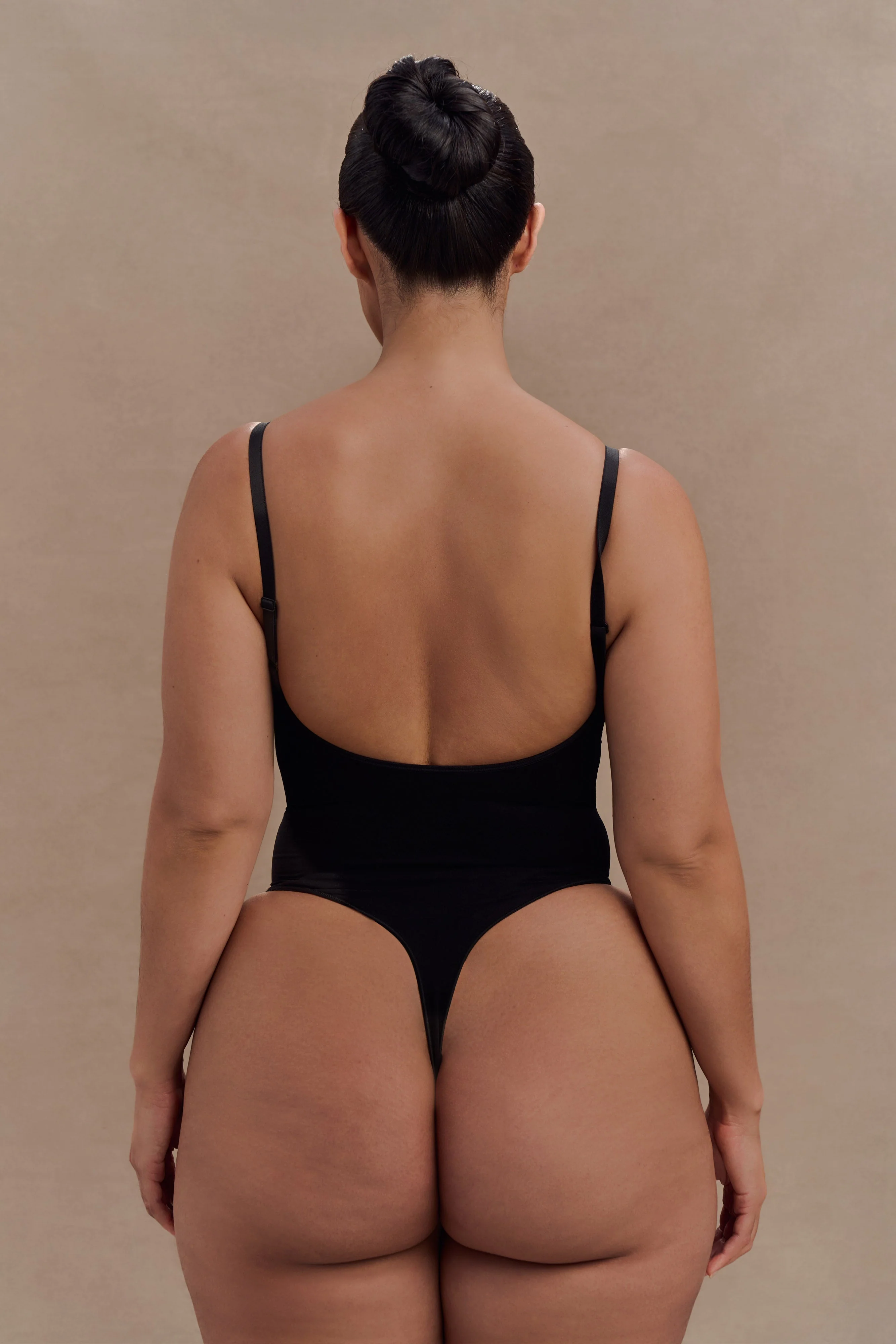 Alyssa Backless Shapewear Bodysuit - Black - Image 7