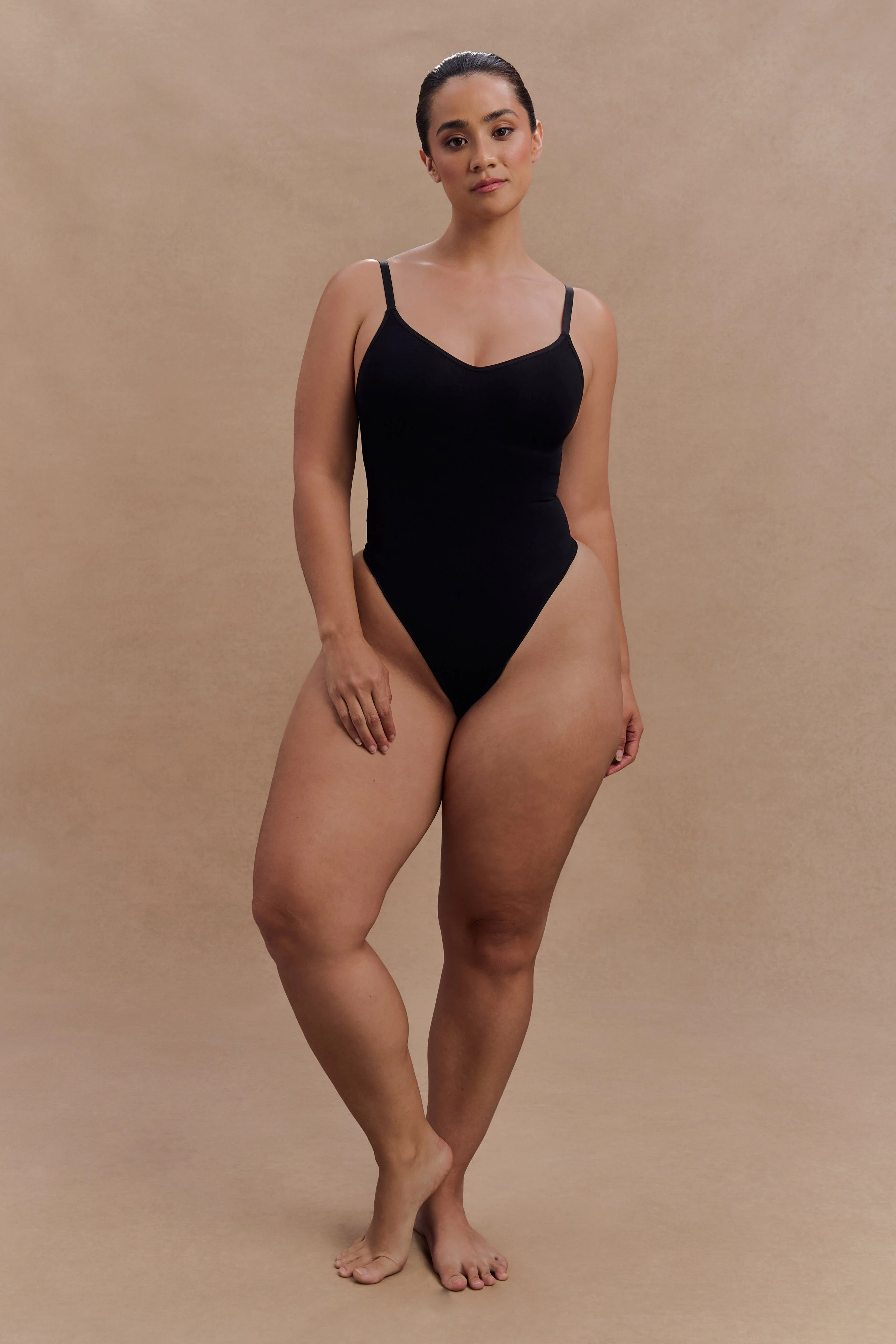 Alyssa Backless Shapewear Bodysuit - Black - Image 9