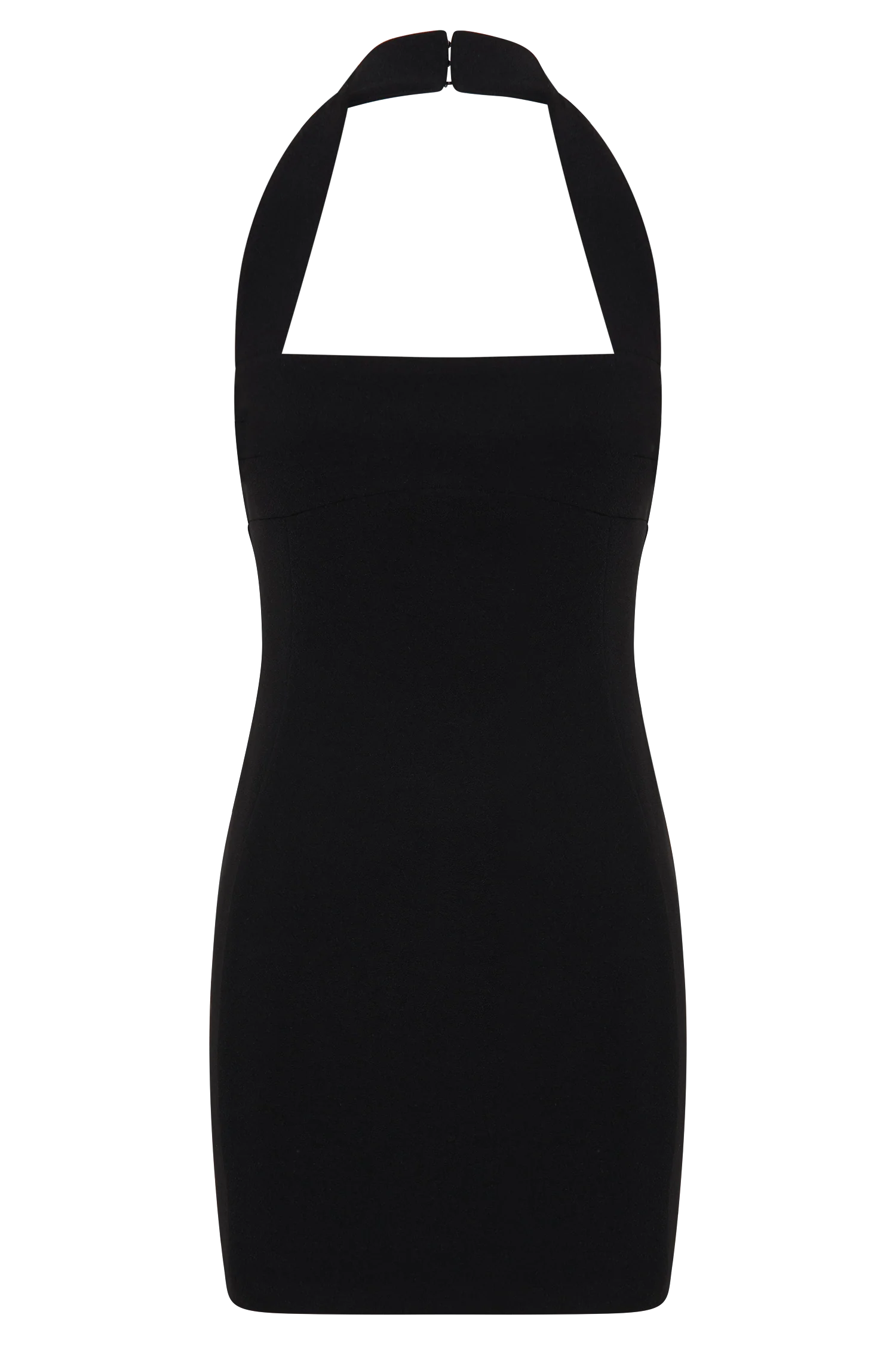 Amelita Suiting Halter Mini Dress - Black - Image 8