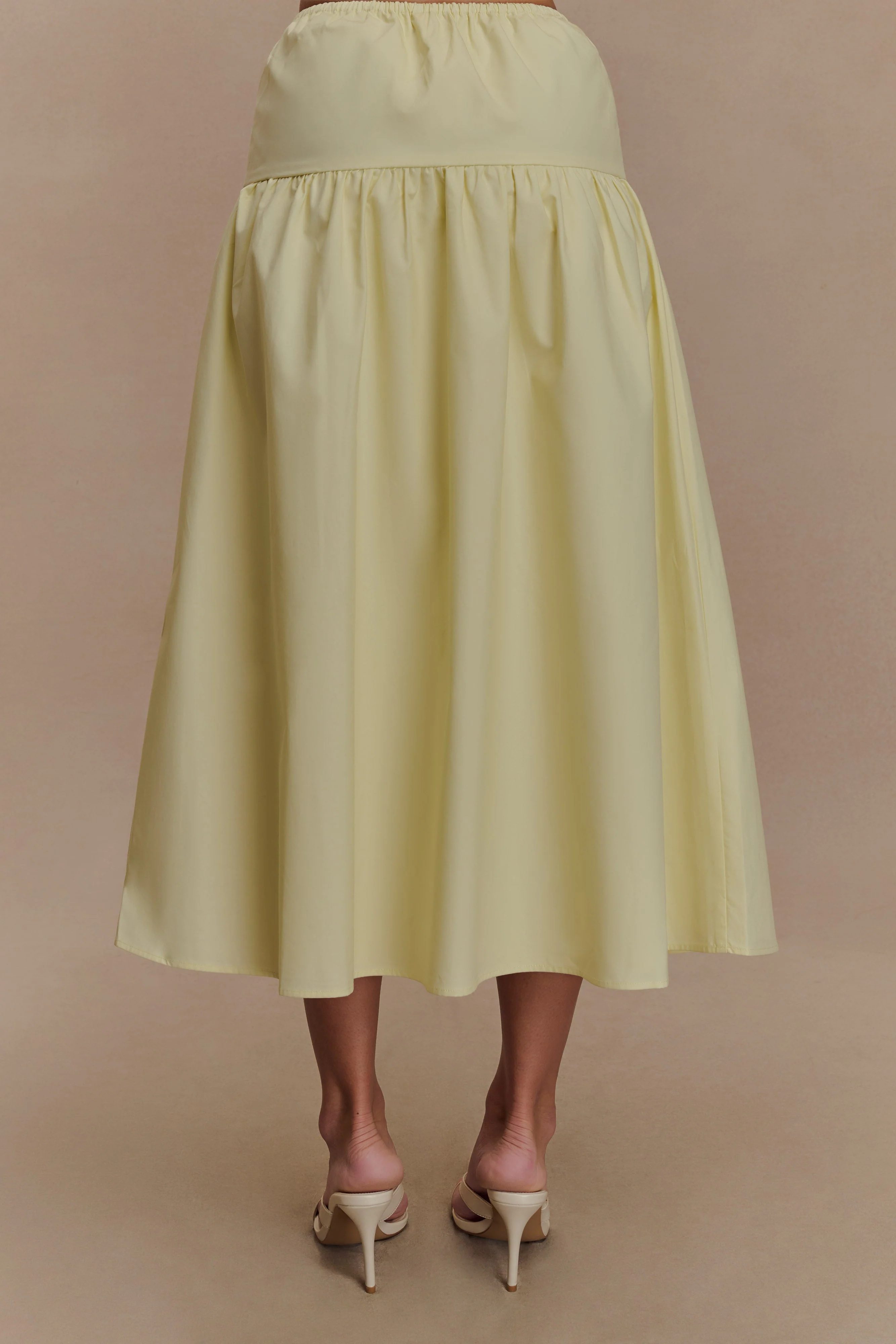Amirah Midi Skirt - Lemon - Image 2
