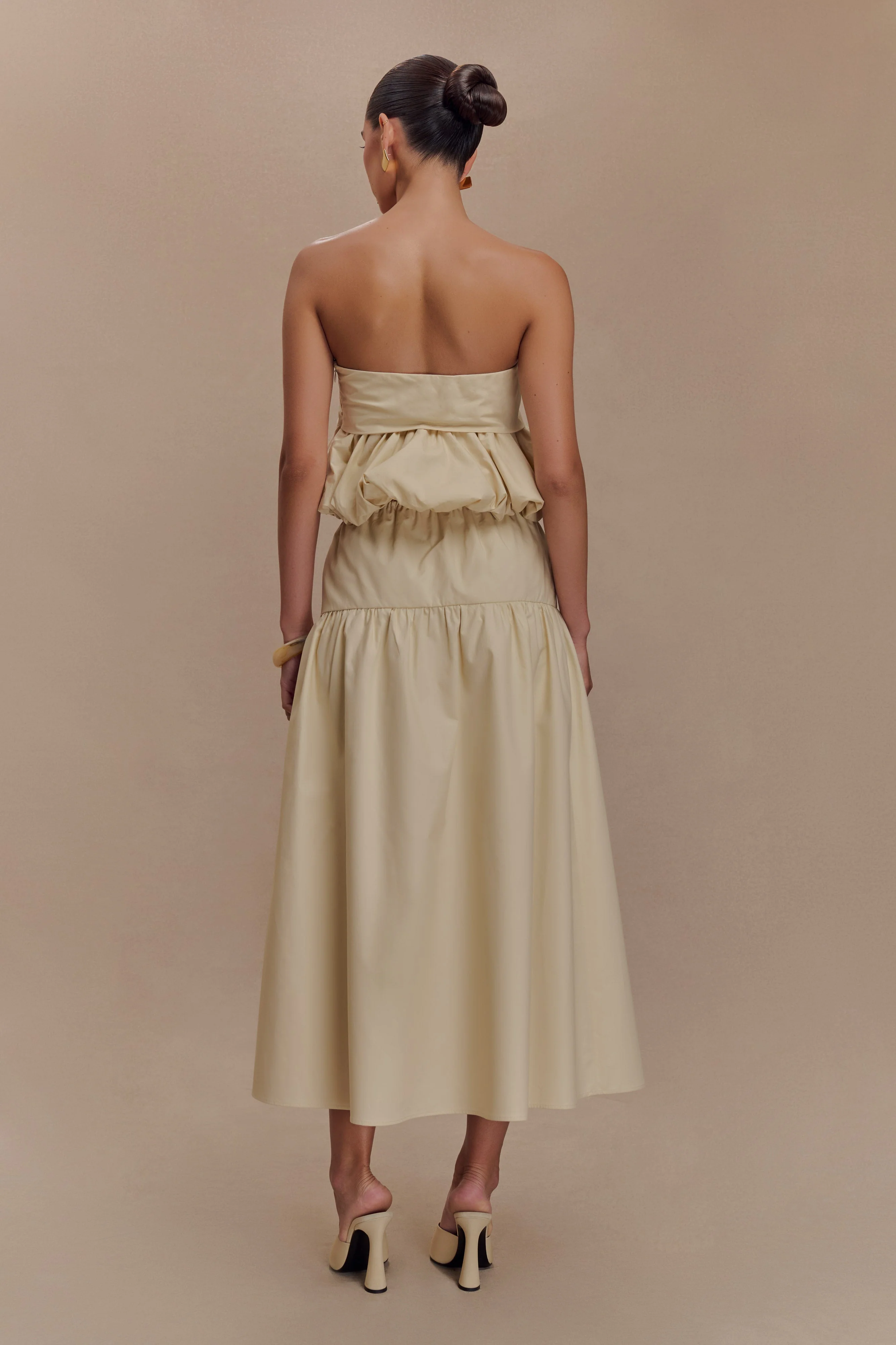 Amirah Midi Skirt - Nude - Image 4