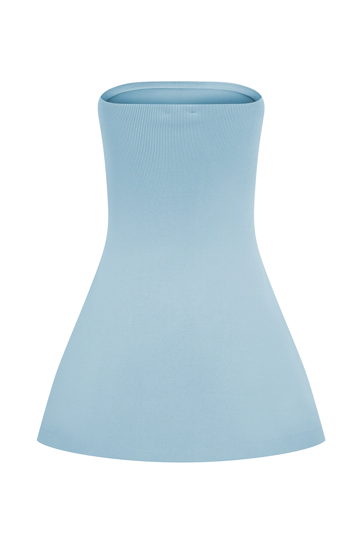 Anette Bandage Knit Strapless Top - Sky Blue - Image 8