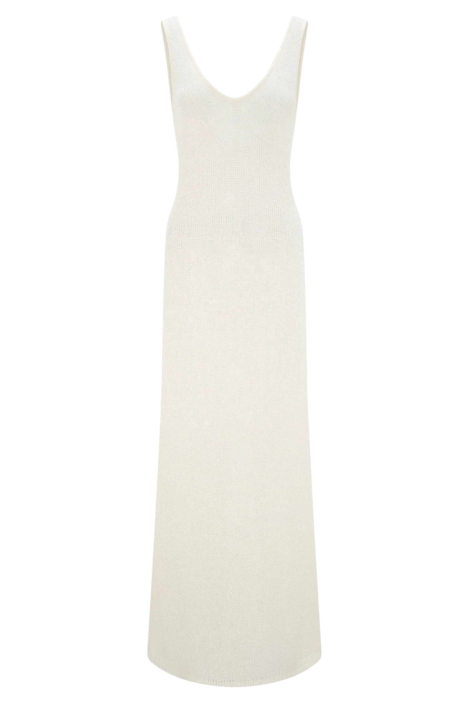 Ari Tape Yarn Knit Maxi Dress - White - Image 8