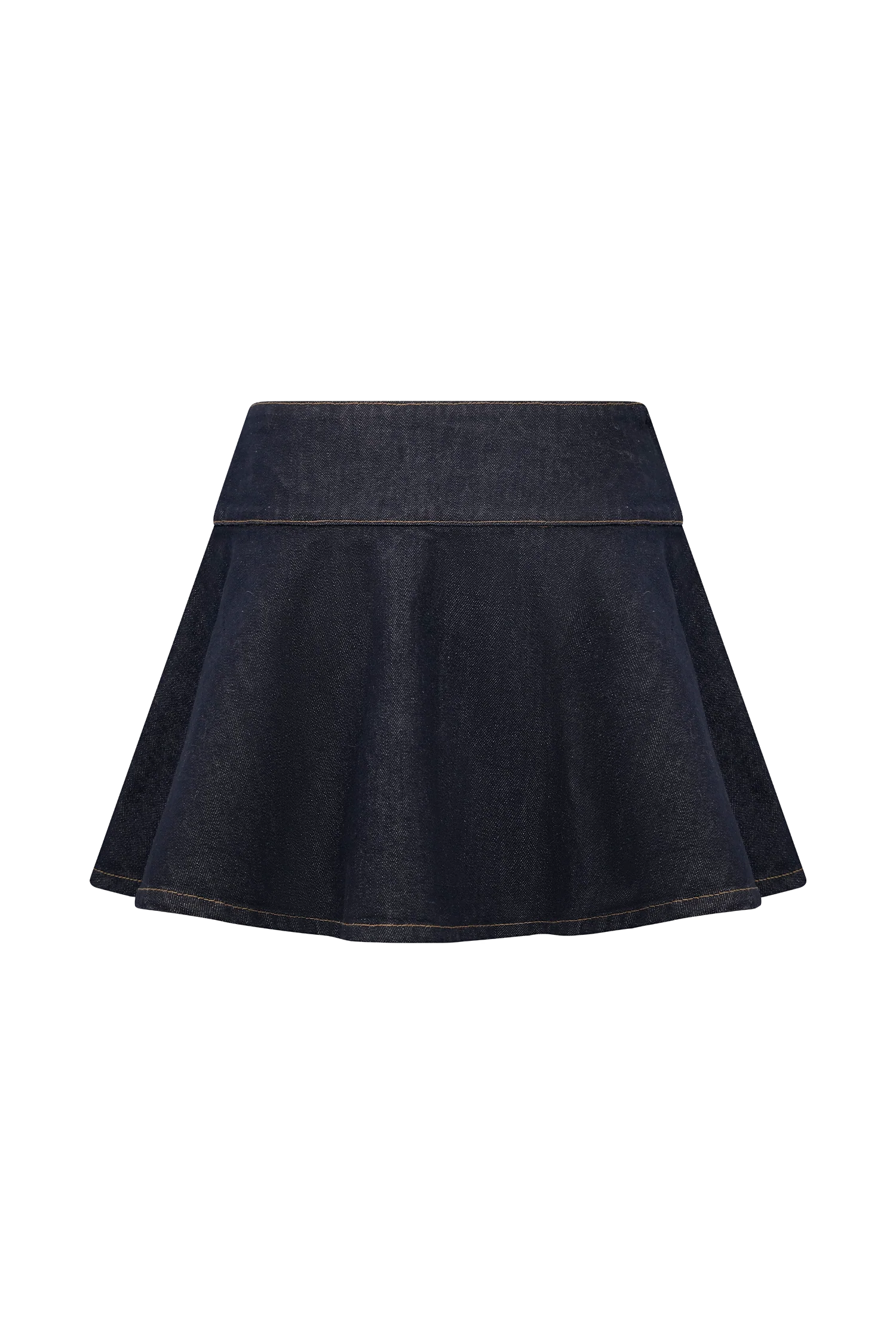 Arista Denim Mini Skirt - Washed Indigo Blue - Image 10