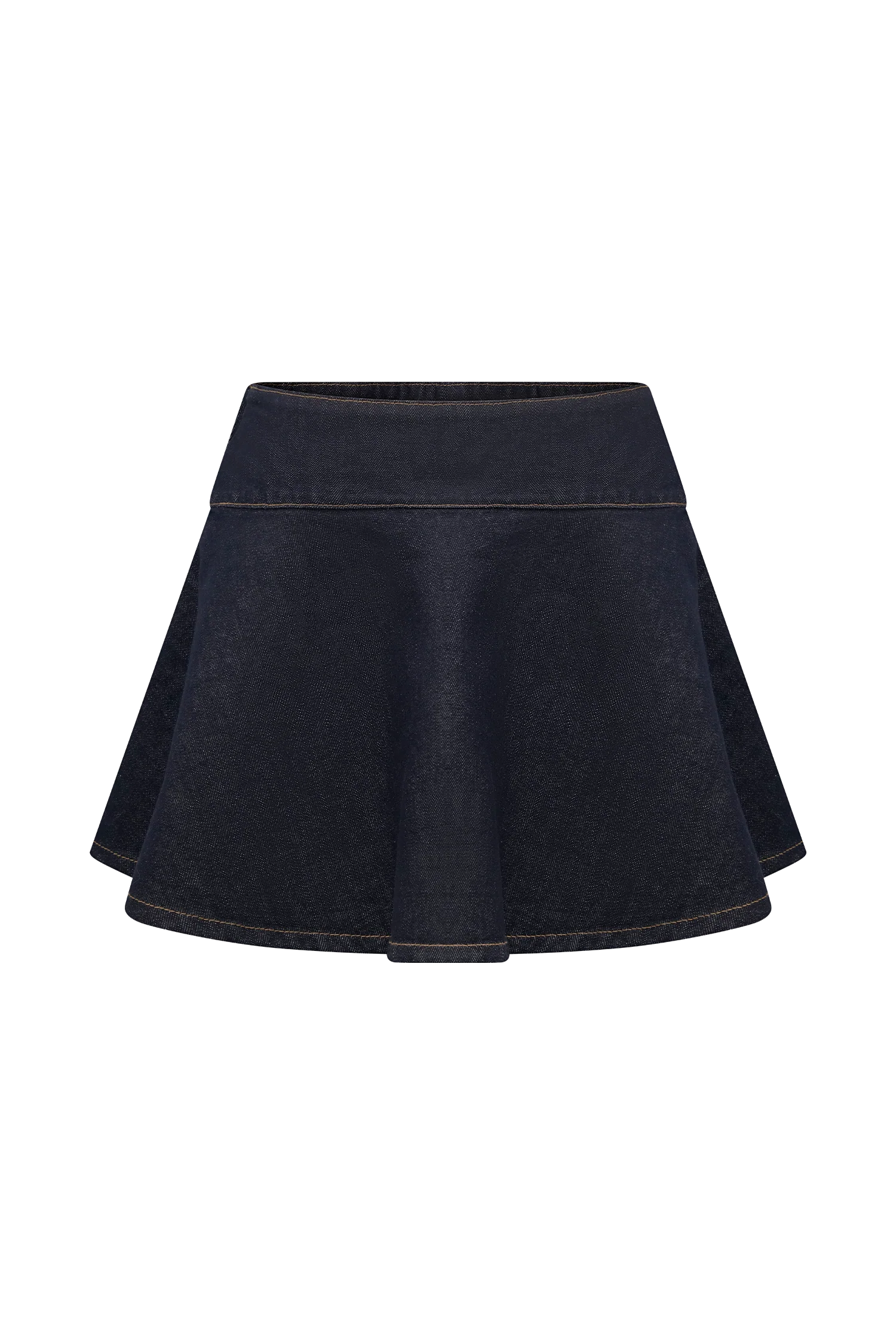 Arista Denim Mini Skirt - Washed Indigo Blue - Image 9