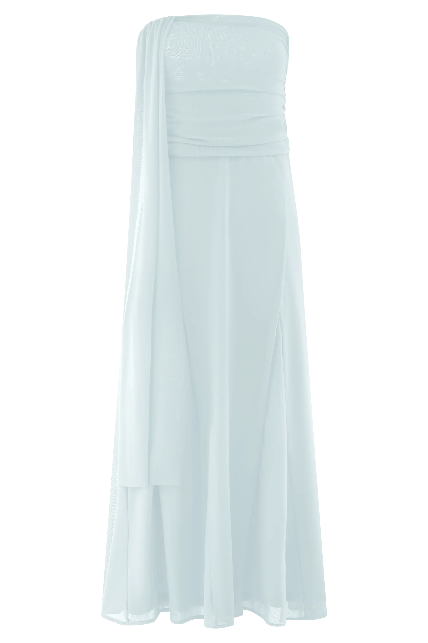 Arna Mesh Maxi Skirt - Pale Blue - Image 10