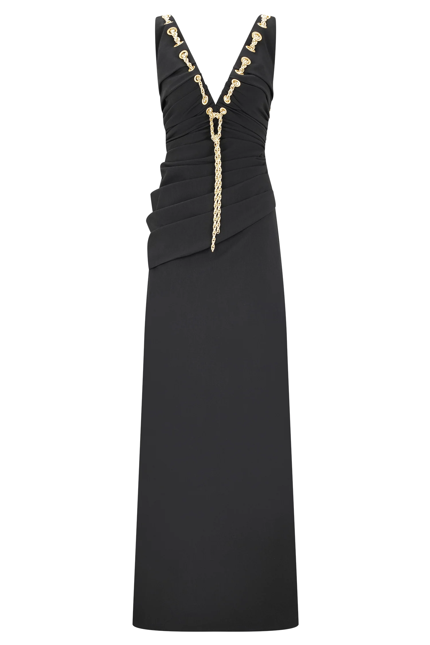 Axton Low Neck Maxi Dress - Black - Image 7