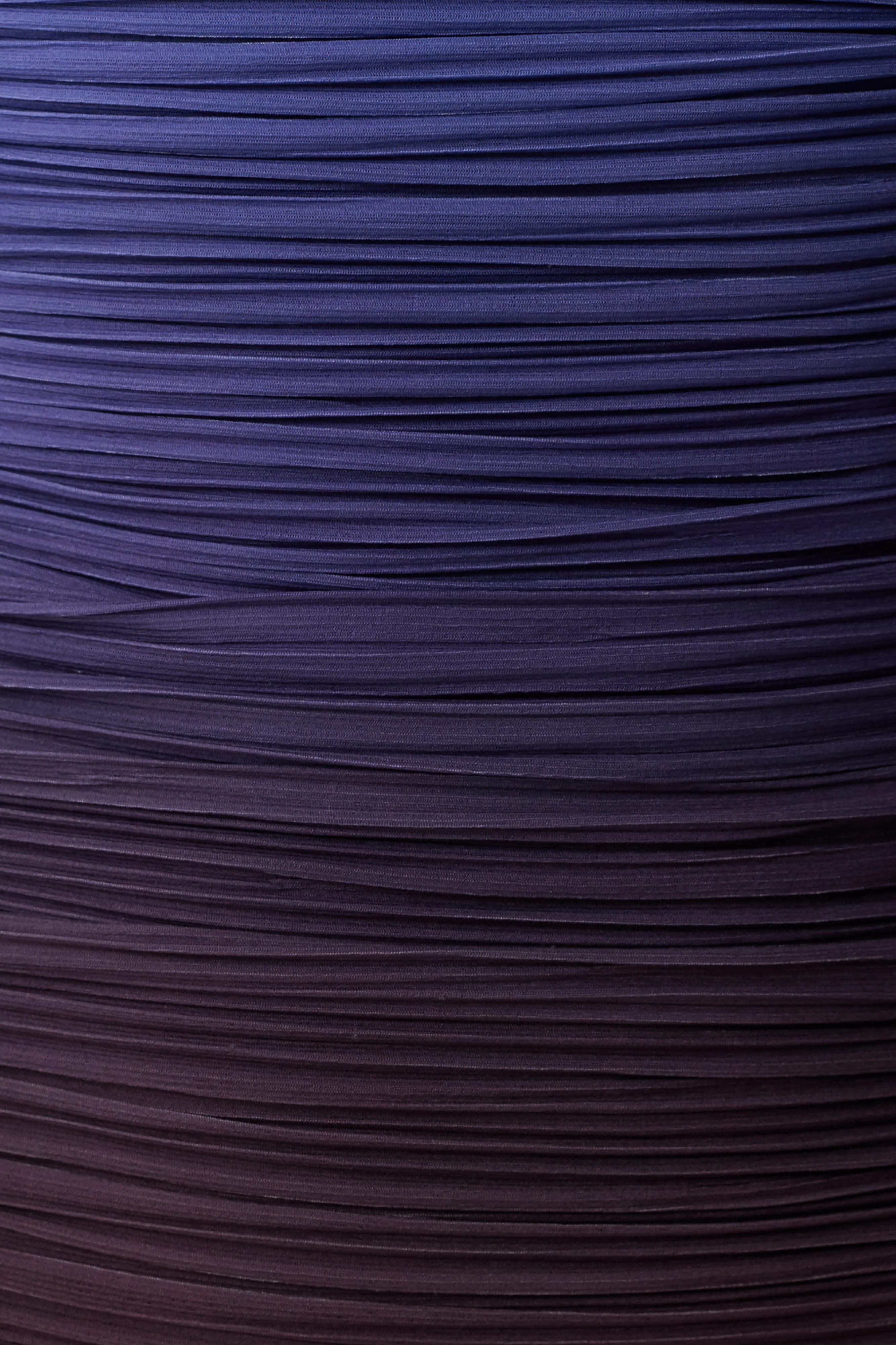 Azizi Pleated Halter Midi Dress - Chocolate & Blue Ombre Print - Image 5