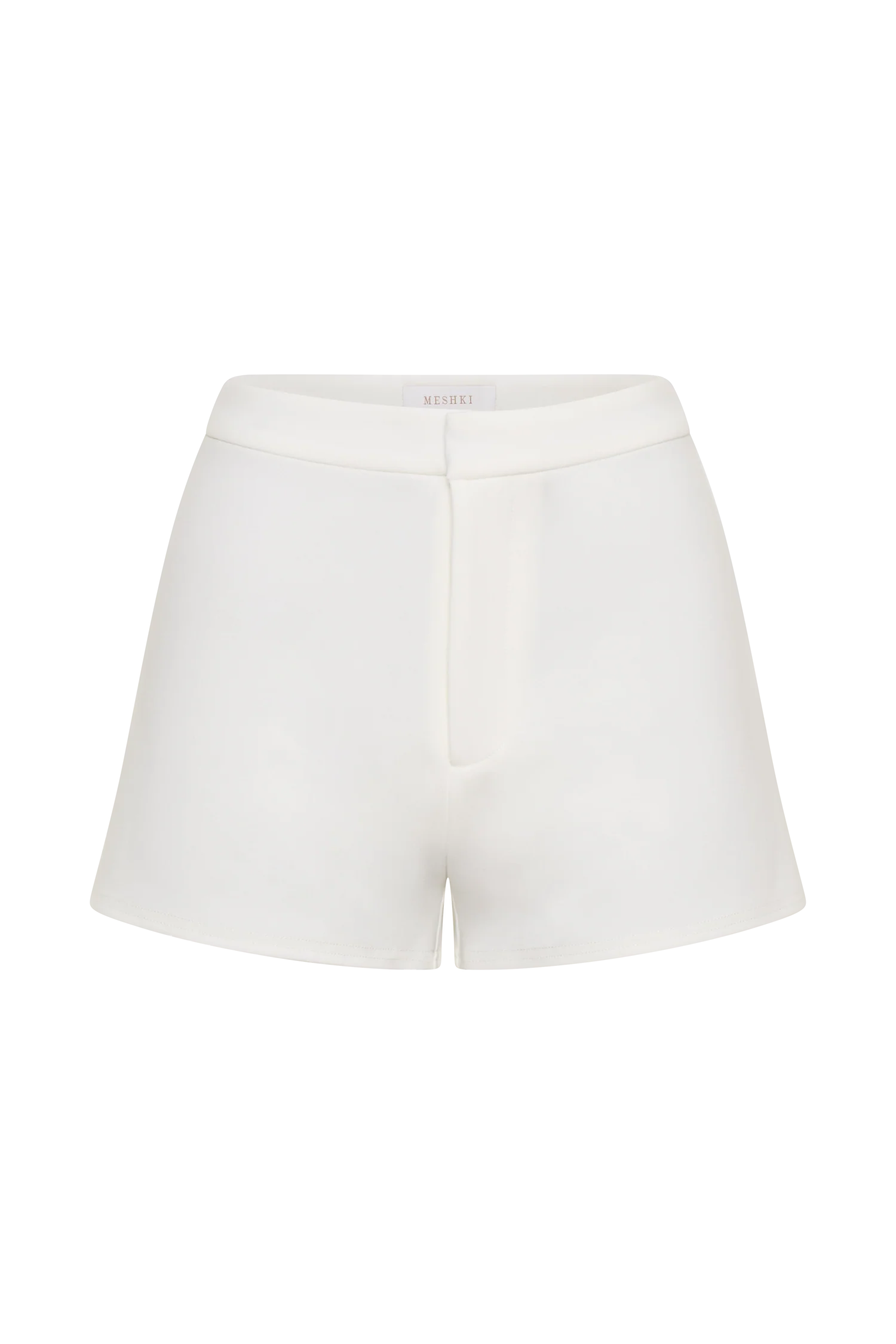 Blanca Stretch Crepe Shorts - White - Image 9