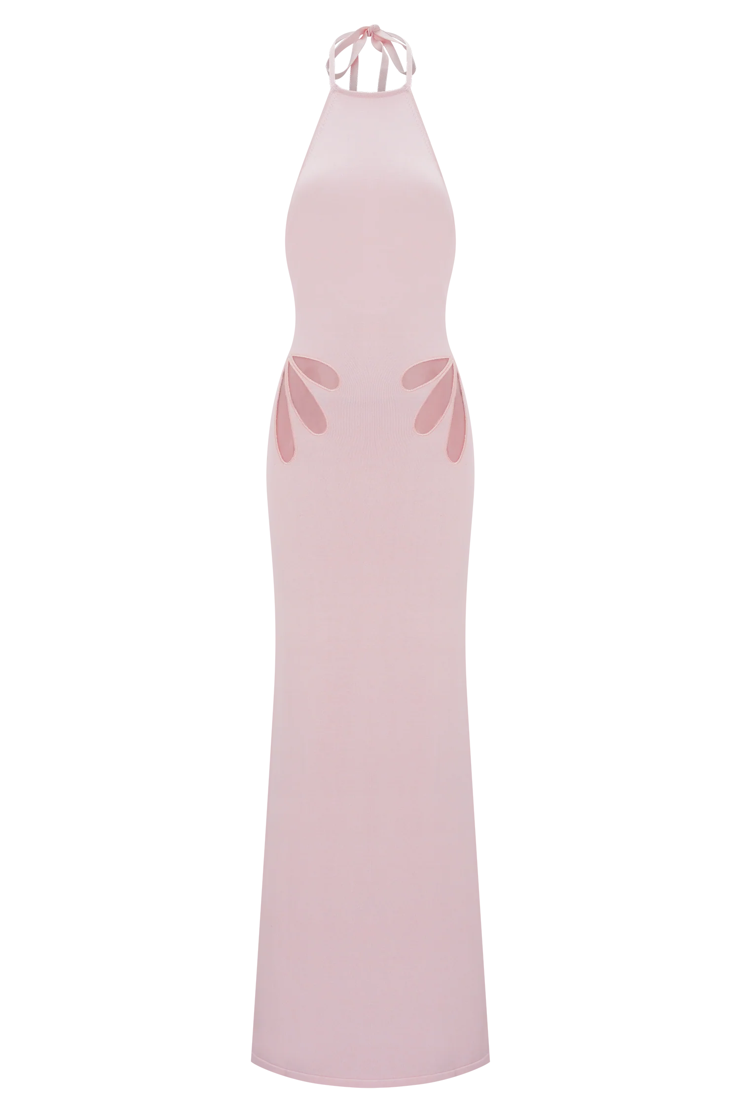 Brock Knit Halter Maxi Dress - Baby Pink - Image 7