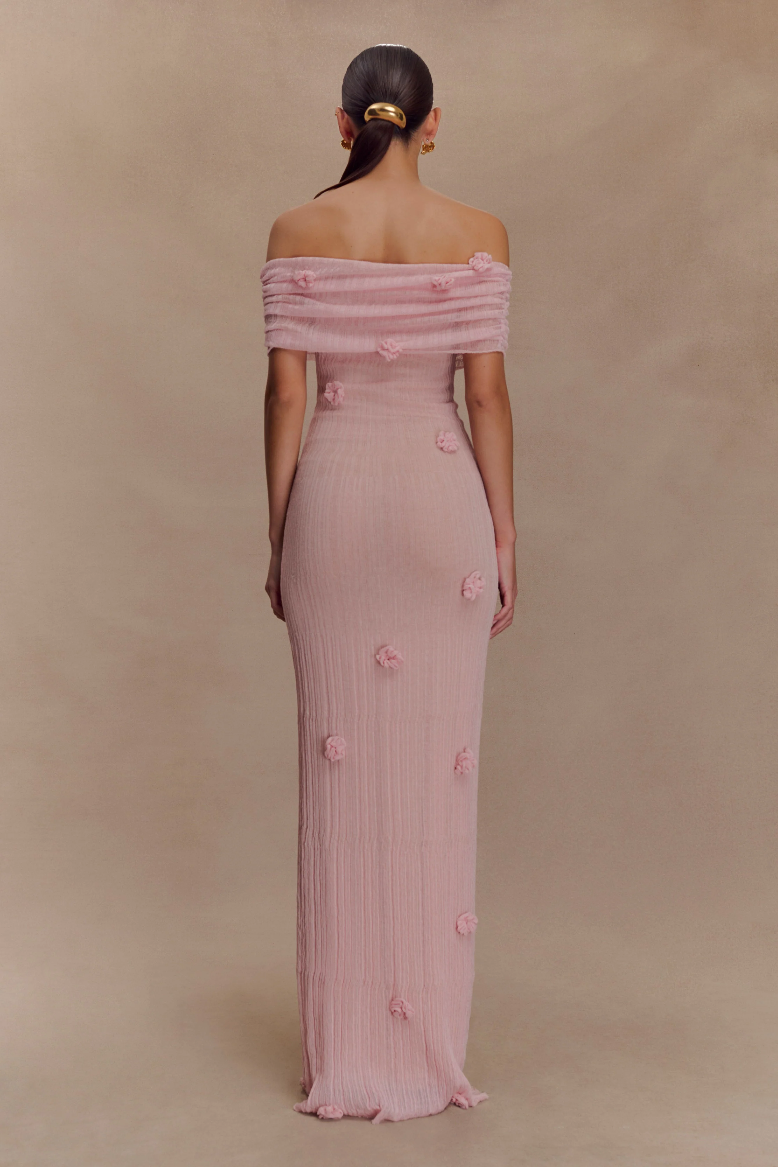 Brynn Orchid Knit Maxi Dress - Pastel Pink - Image 2
