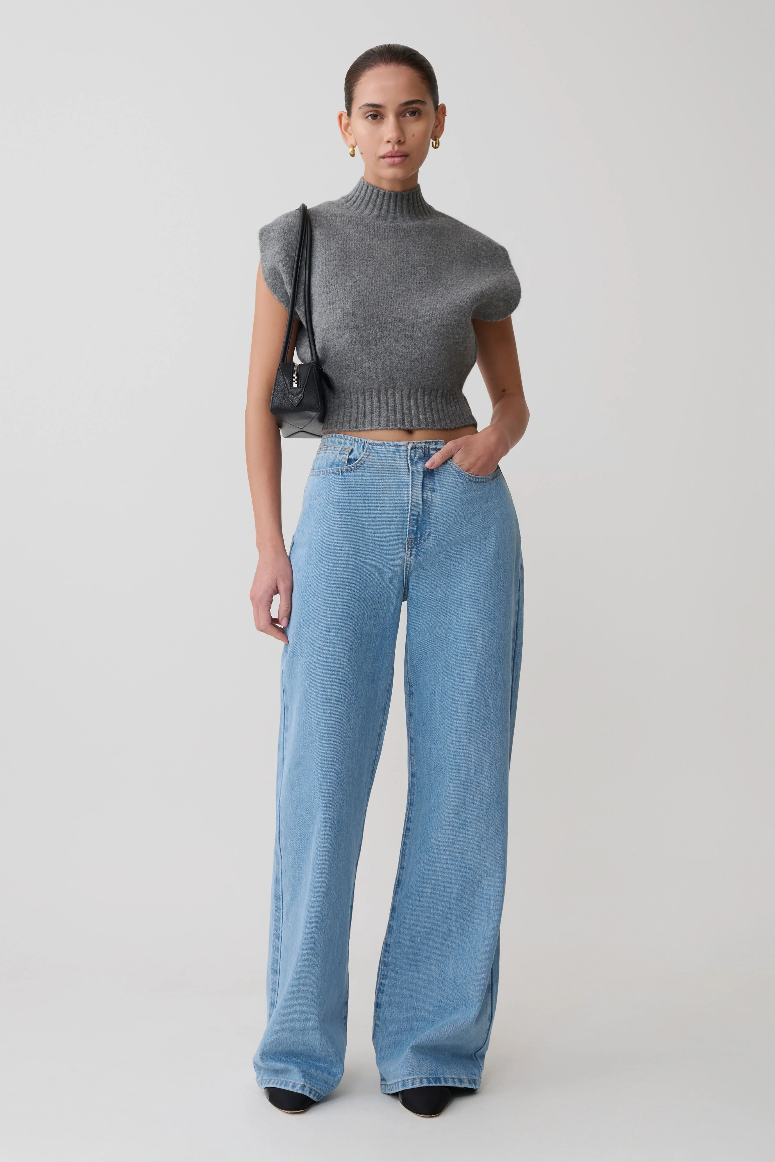 Caitlin Mid Rise Denim Jeans - Classic Blue - Image 4