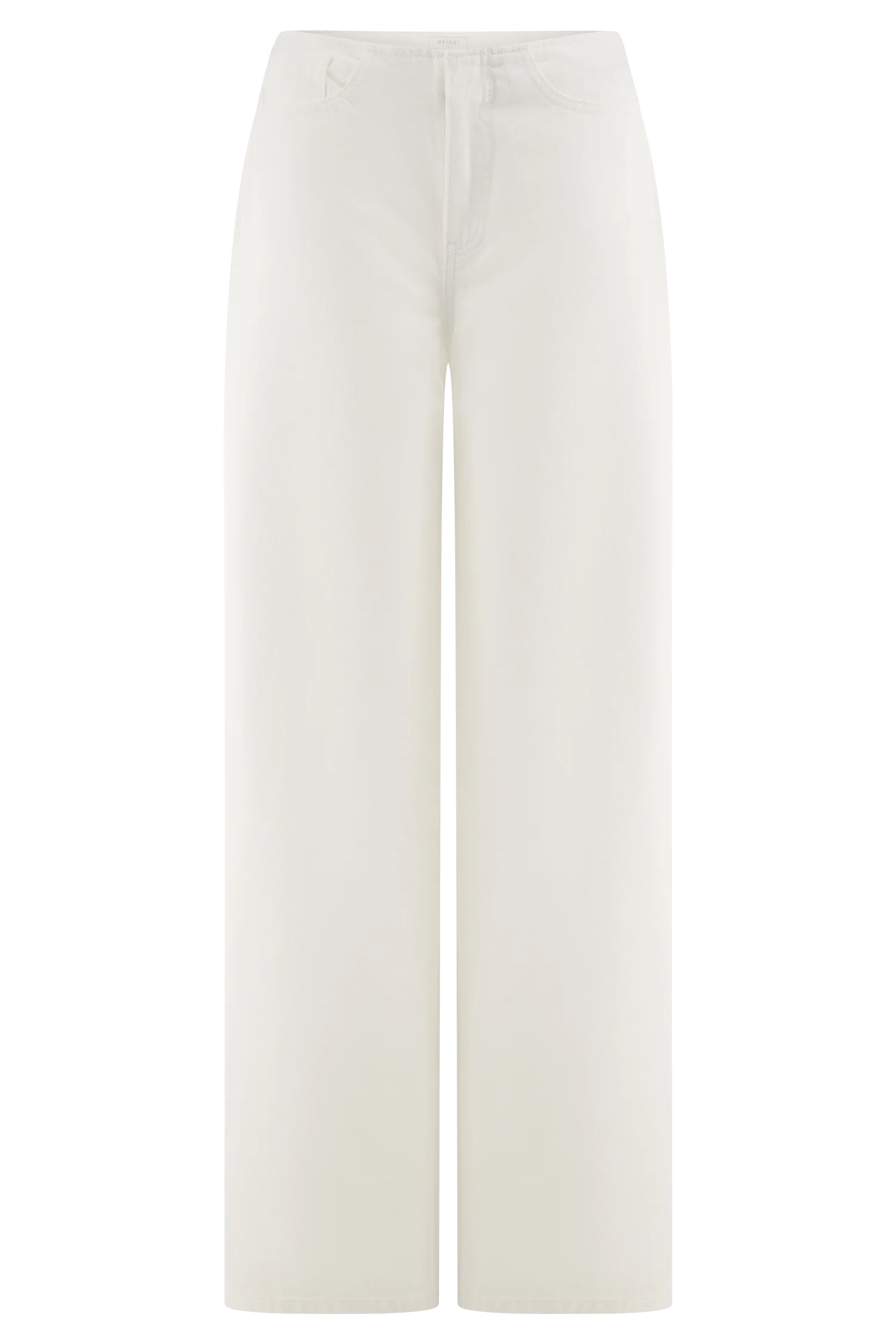 Caitlin Mid Rise Denim Jeans - White - Image 14