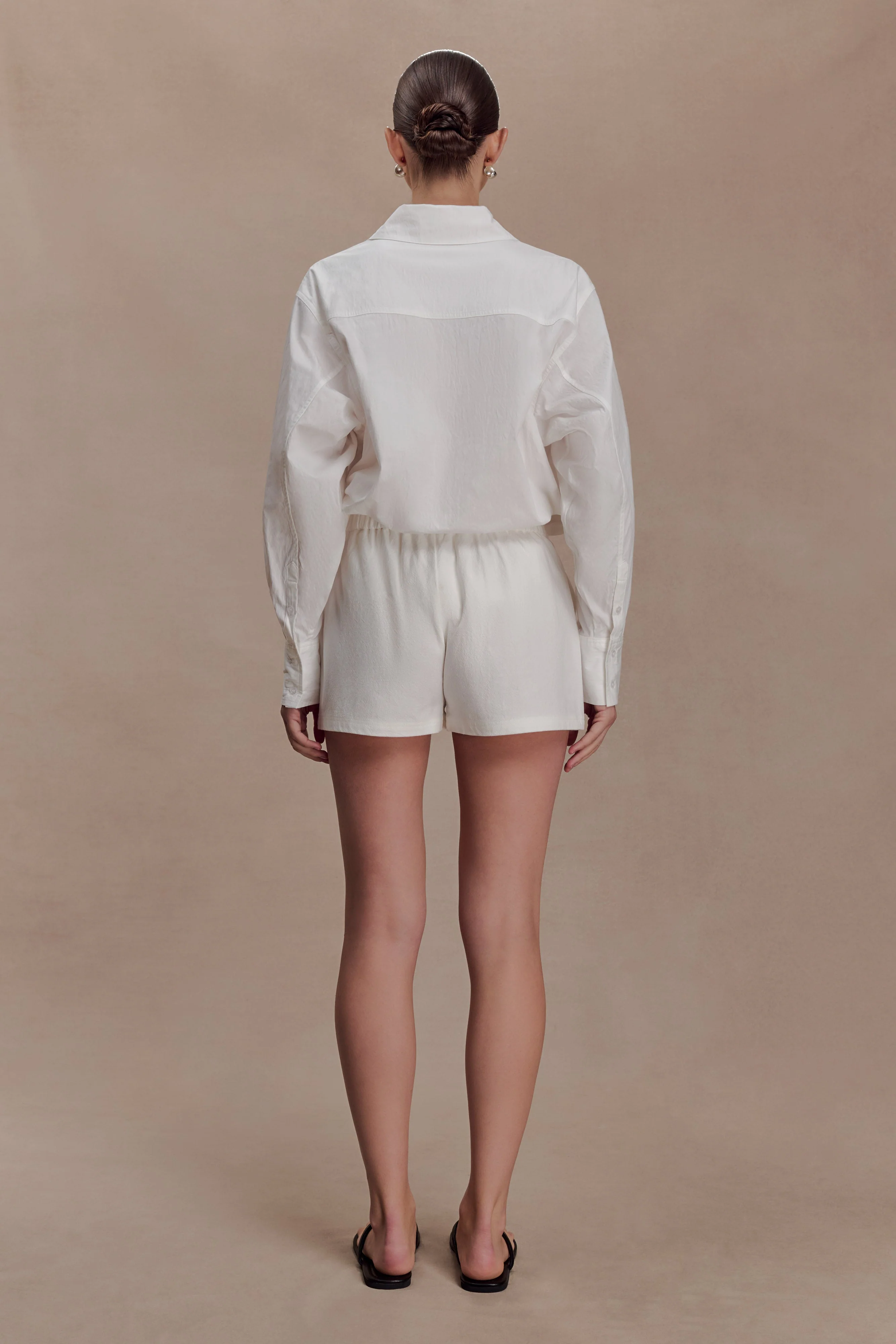 Campbell Cotton Oversized Shirt - White - Image 2