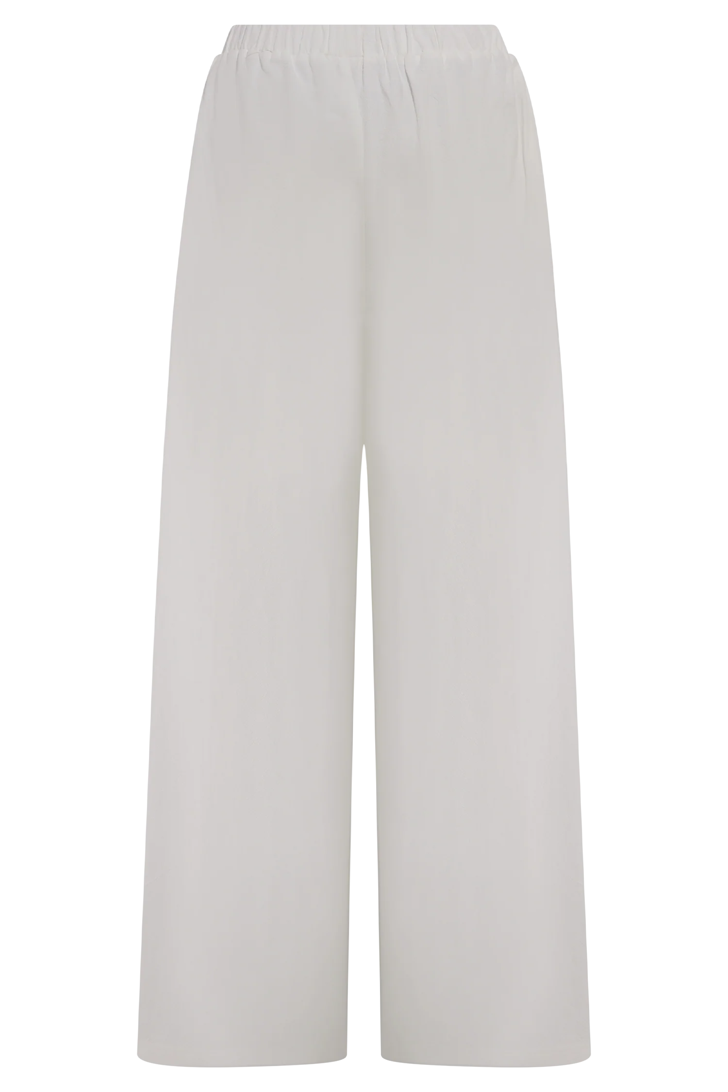 Campbell Cotton Wide Leg Pants - White - Image 8