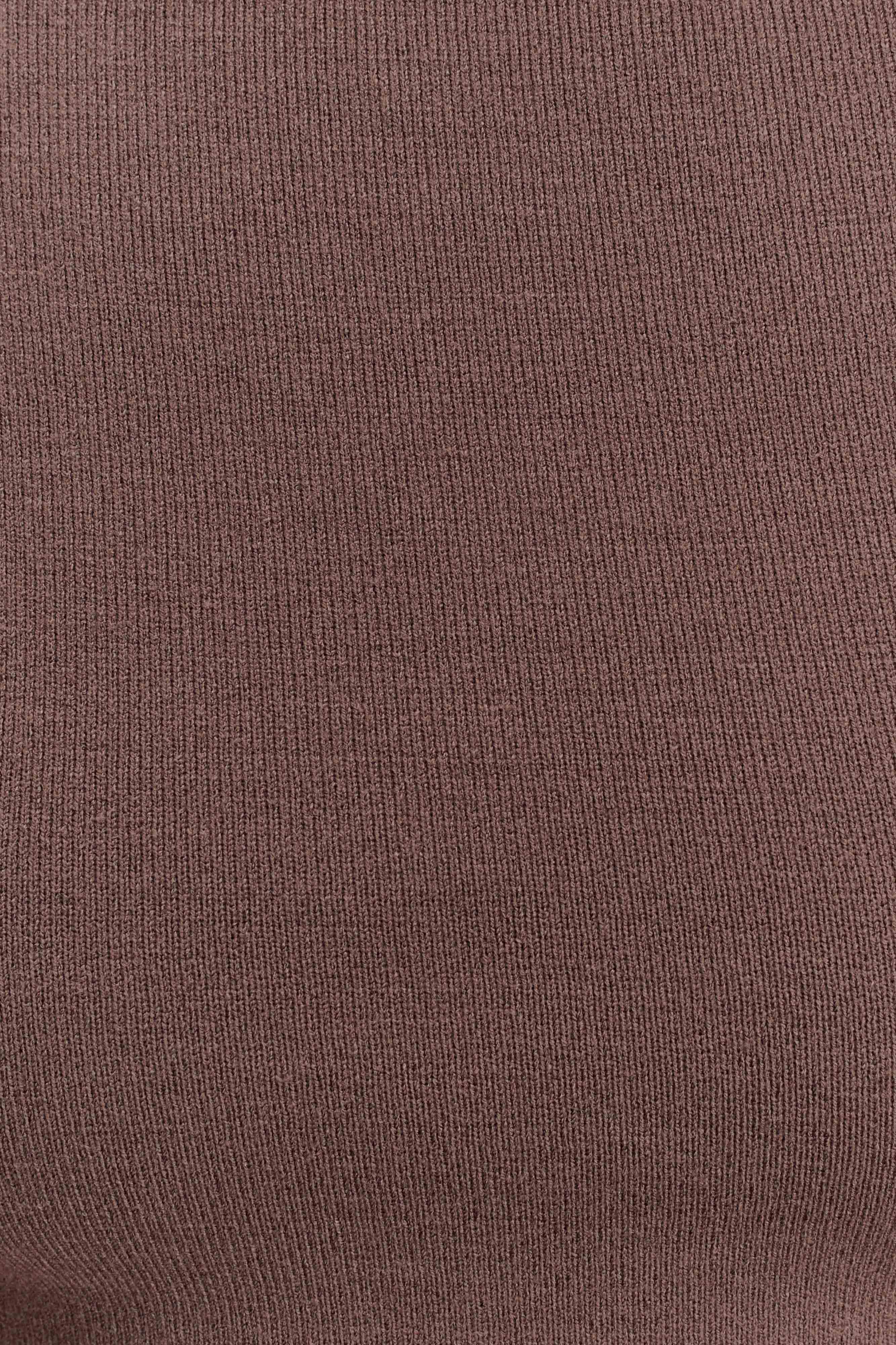 Carley Off Shoulder Knit Top - Cacao Brown - Image 6
