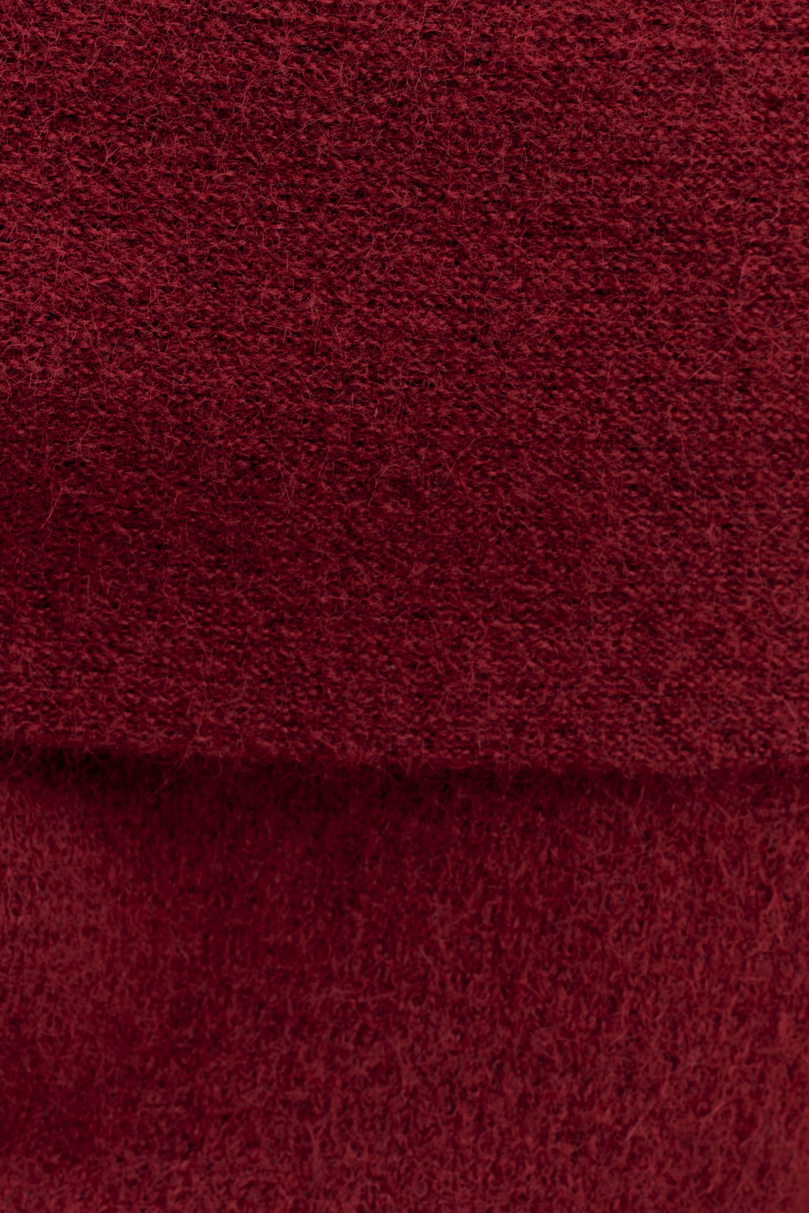 Charlotte Knit Maxi Skirt With Overlay - Merlot - Image 8