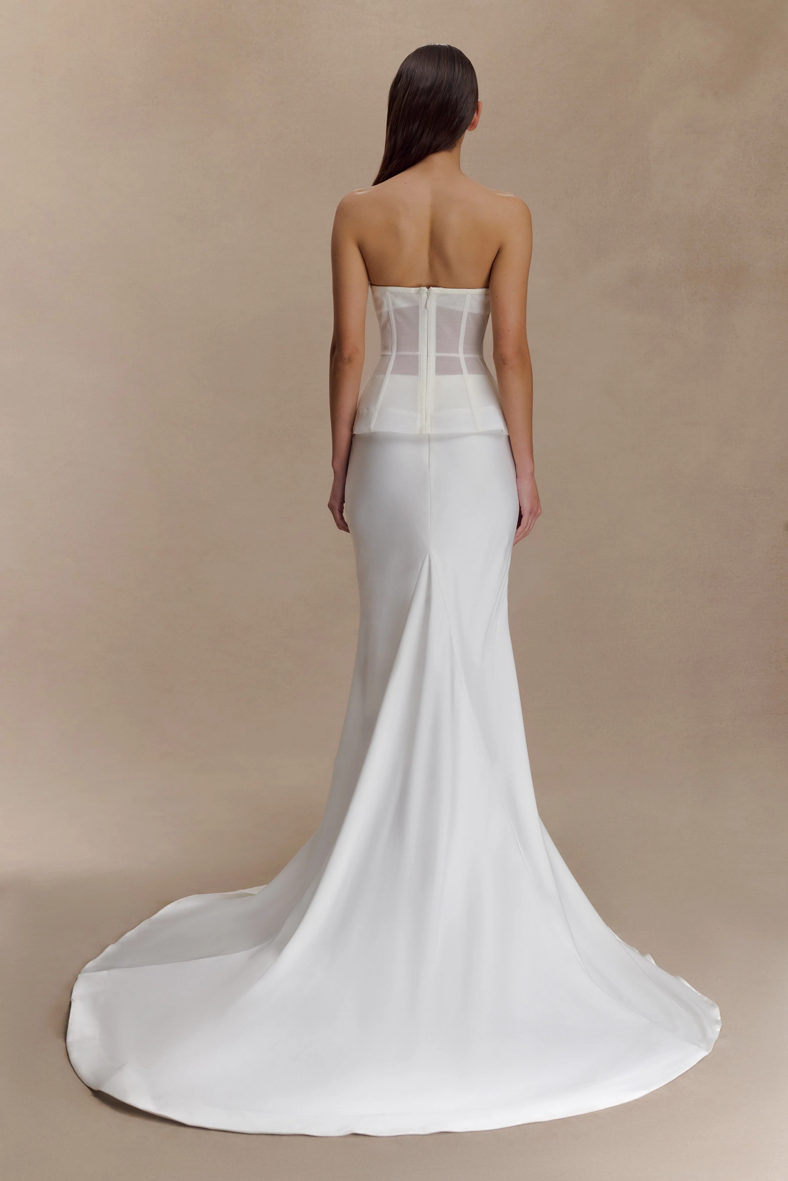 Clara Fishtail Maxi Skirt - White - Image 2
