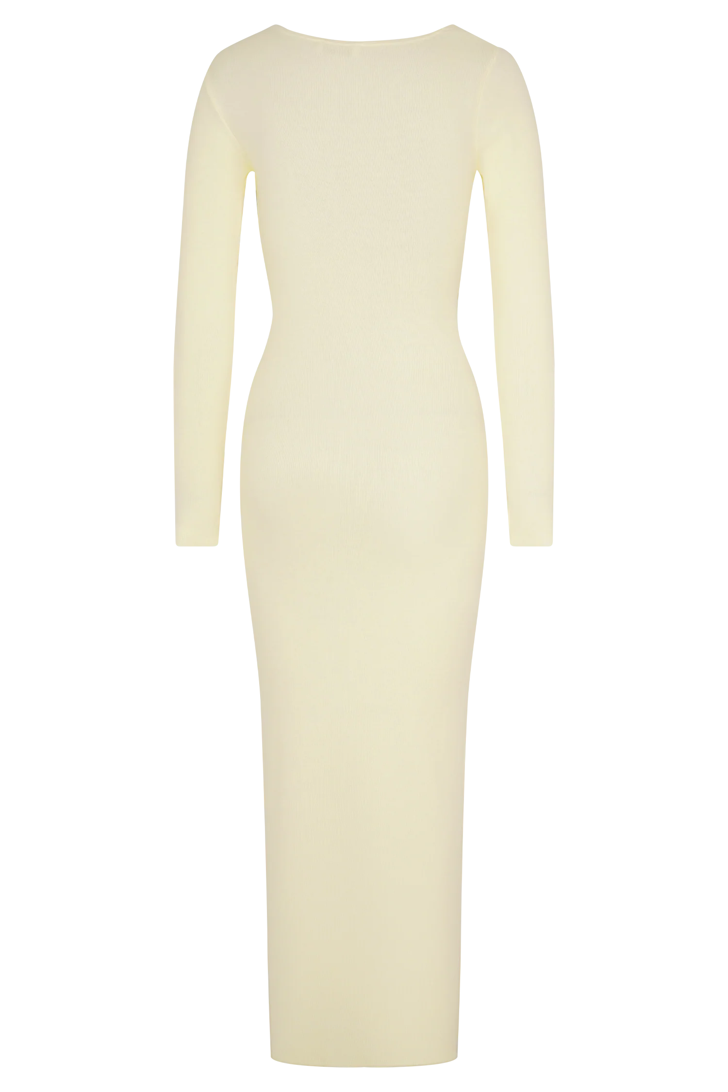 Culver Draped Twist Knit Midi Dress - Cream - Image 8