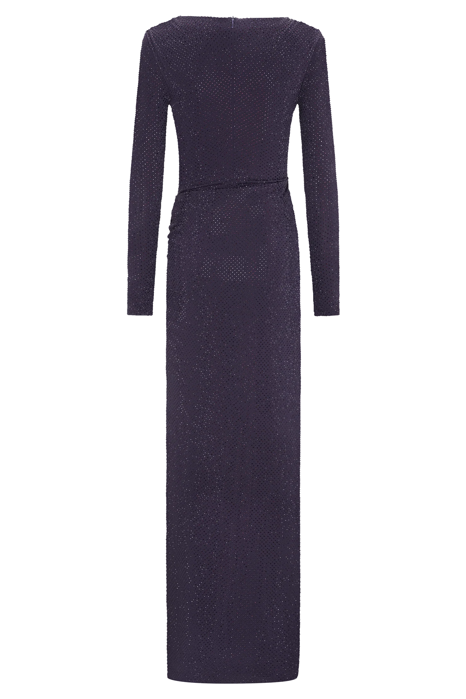Deanna Long Sleeve Diamante Maxi Dress - Purple - Image 5