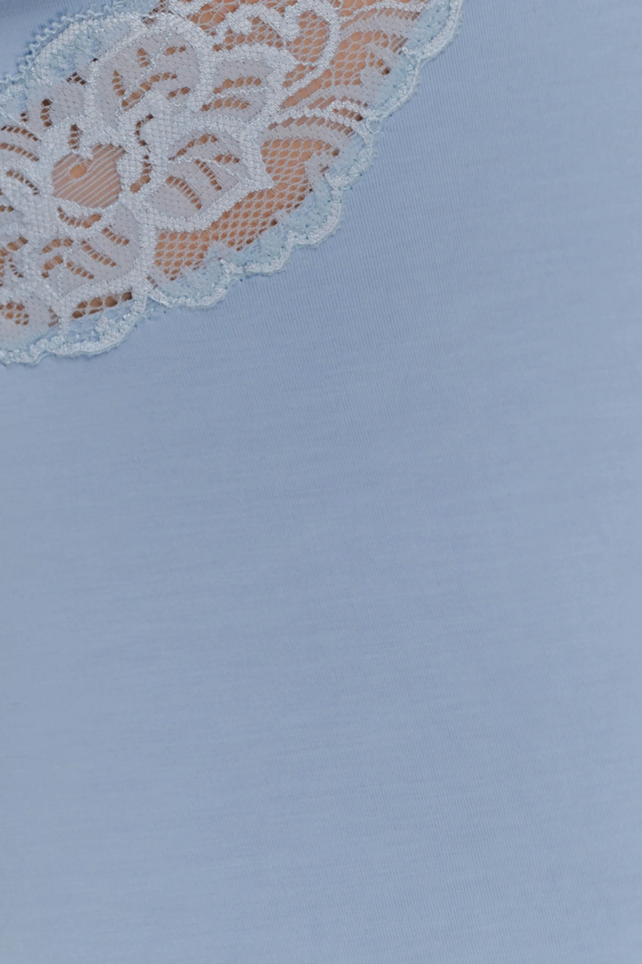 Electra Slinky Lace Mini Dress - Pale Blue - Image 4