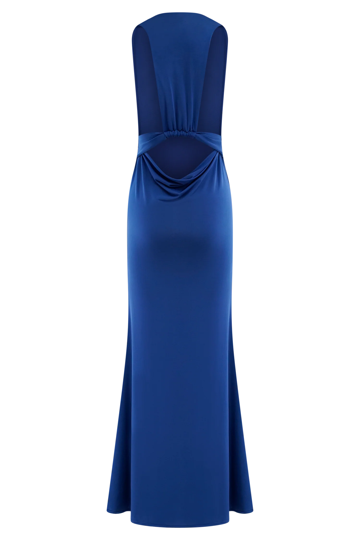 Elke Slinky V Neck Maxi Dress - Cobalt - Image 7