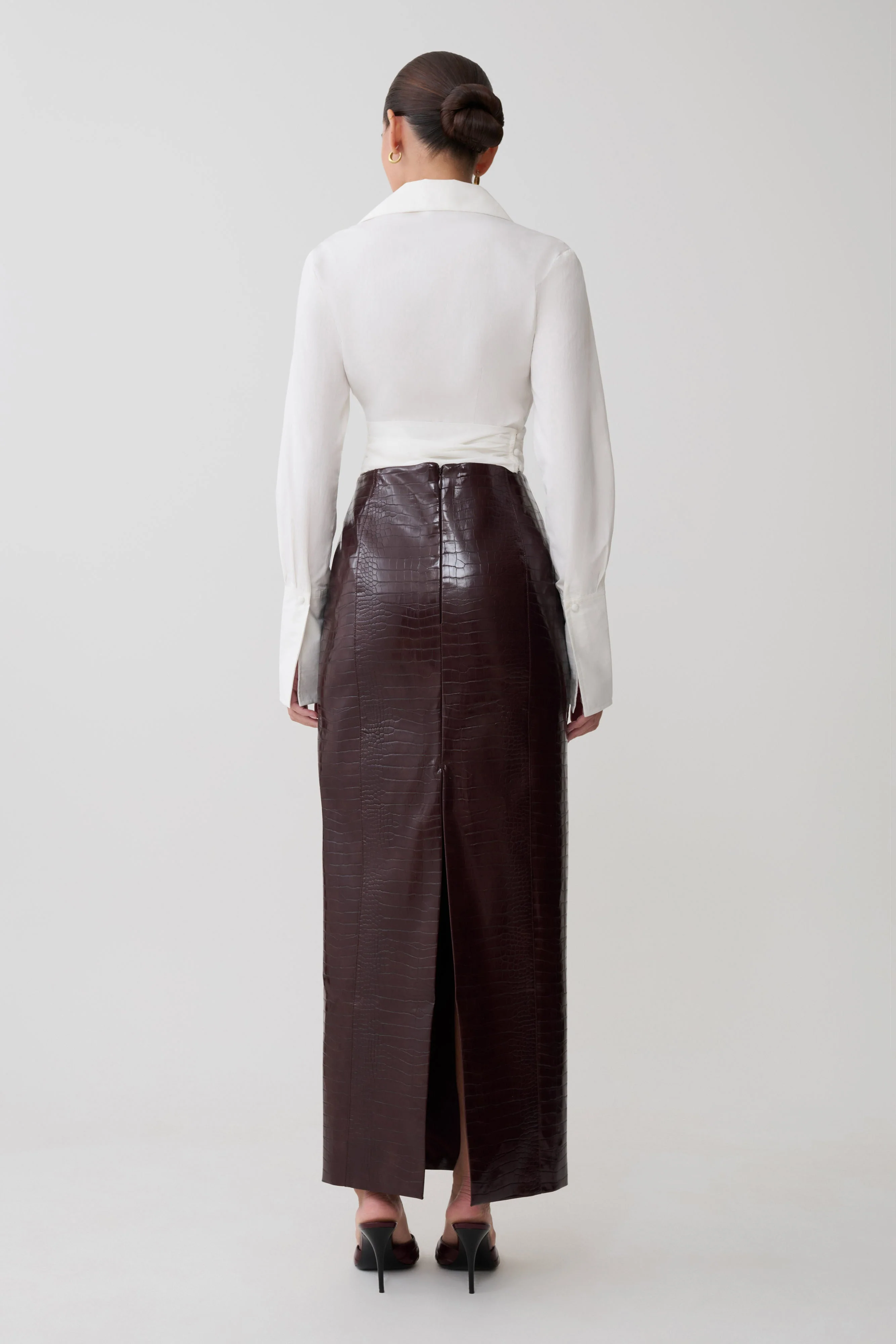 Eugenia Wrap Cotton Shirt - White - Image 6