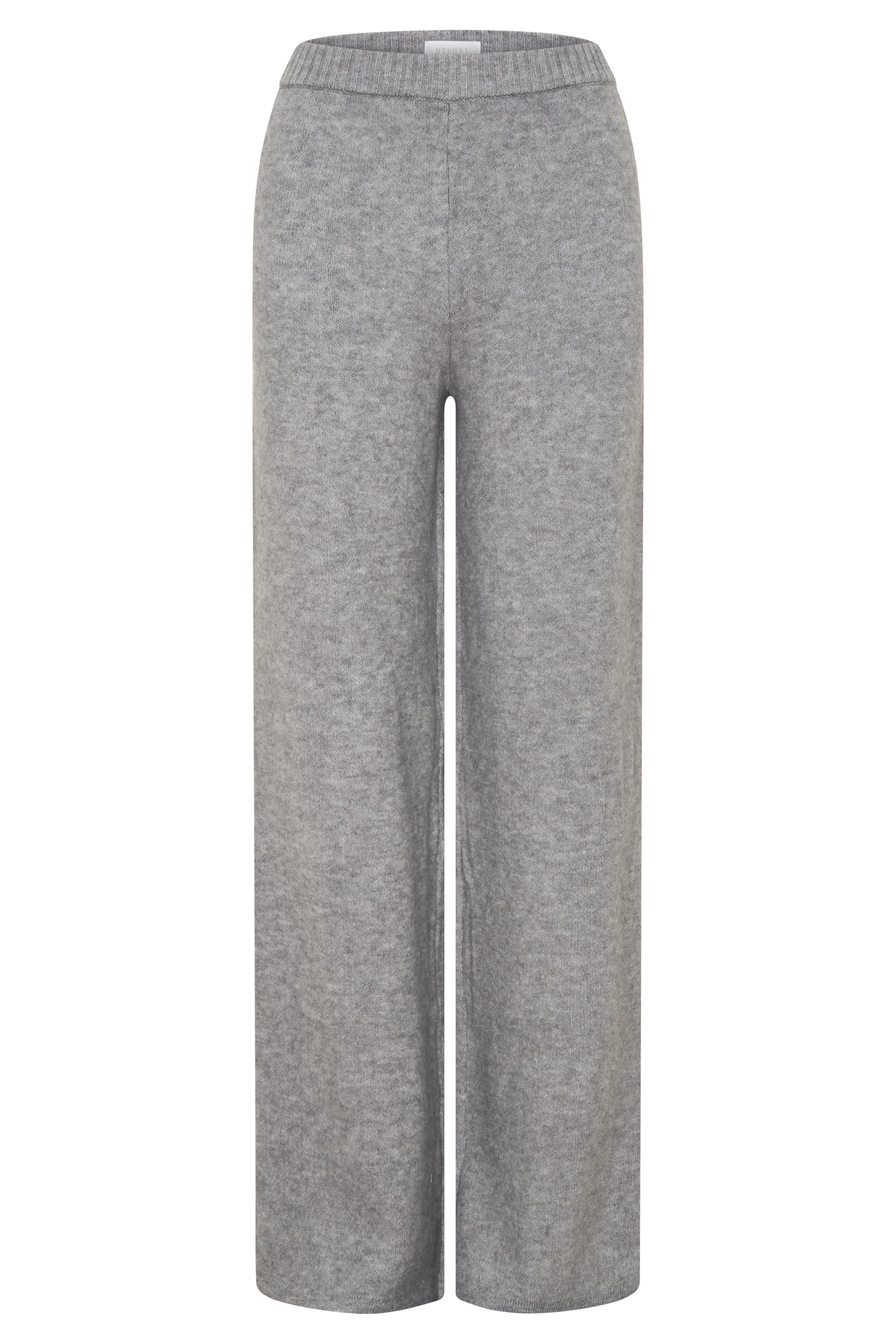 Evan Knit Wide Leg Pants - Grey Marle - Image 11