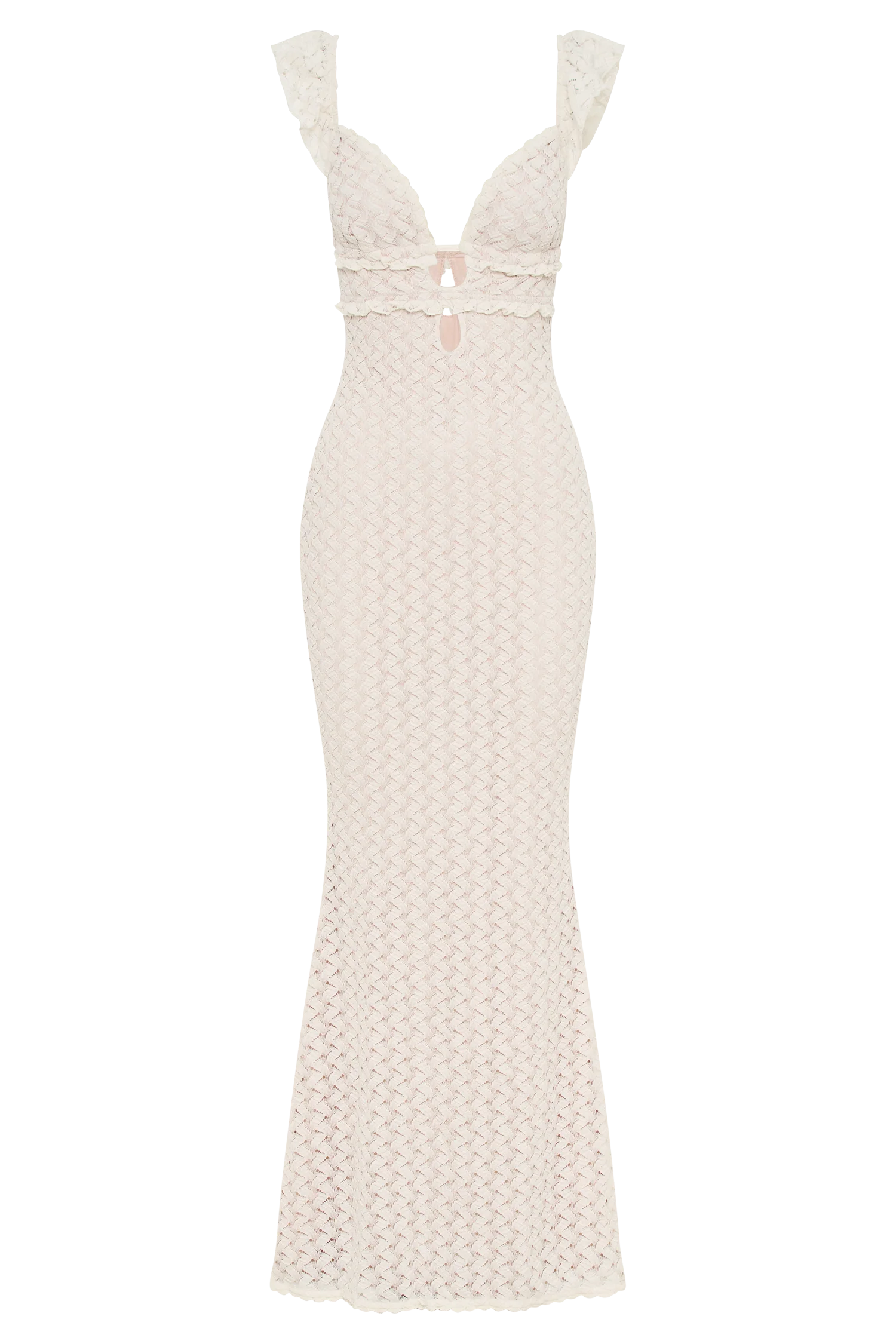 Ezra Lace Maxi Dress - Ivory - Image 7