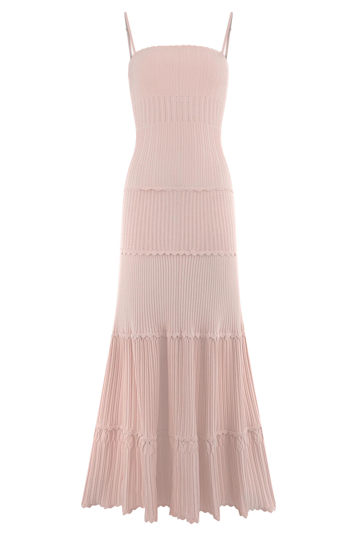 Finley Pointelle Knit Maxi Dress - Baby Pink - Image 8