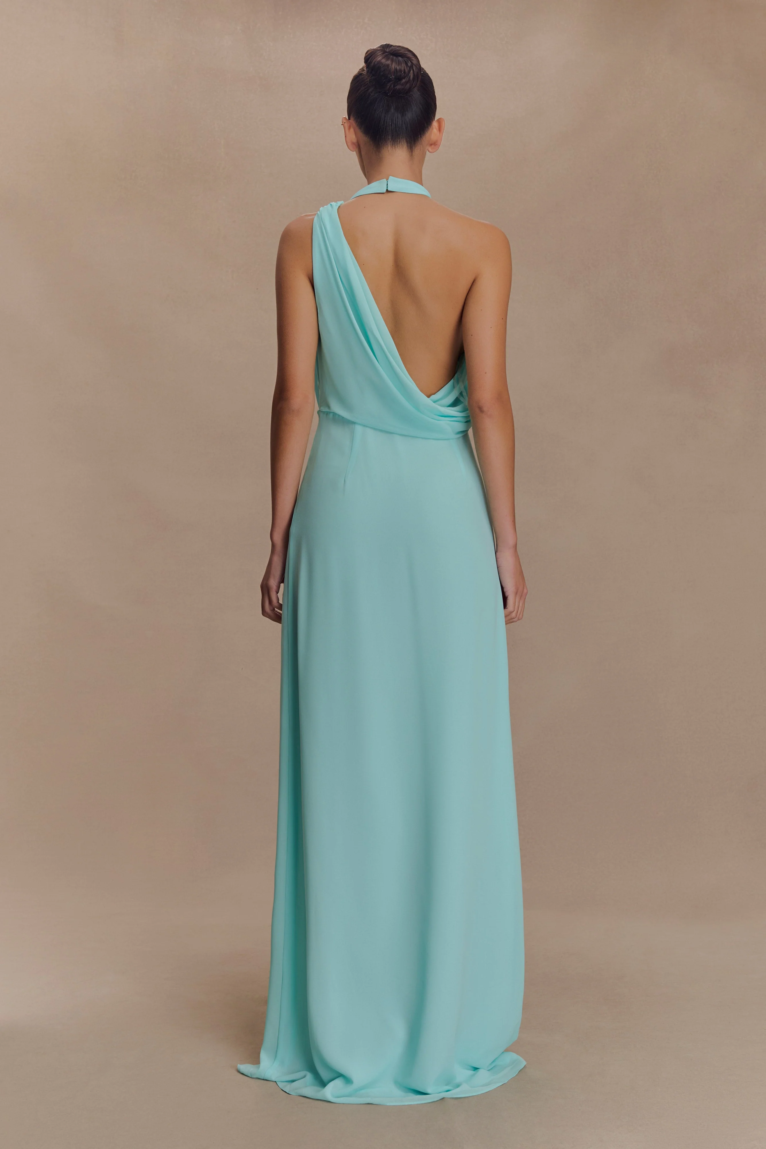 Galia Cowl Neck Maxi Dress - Lagoon - Image 2