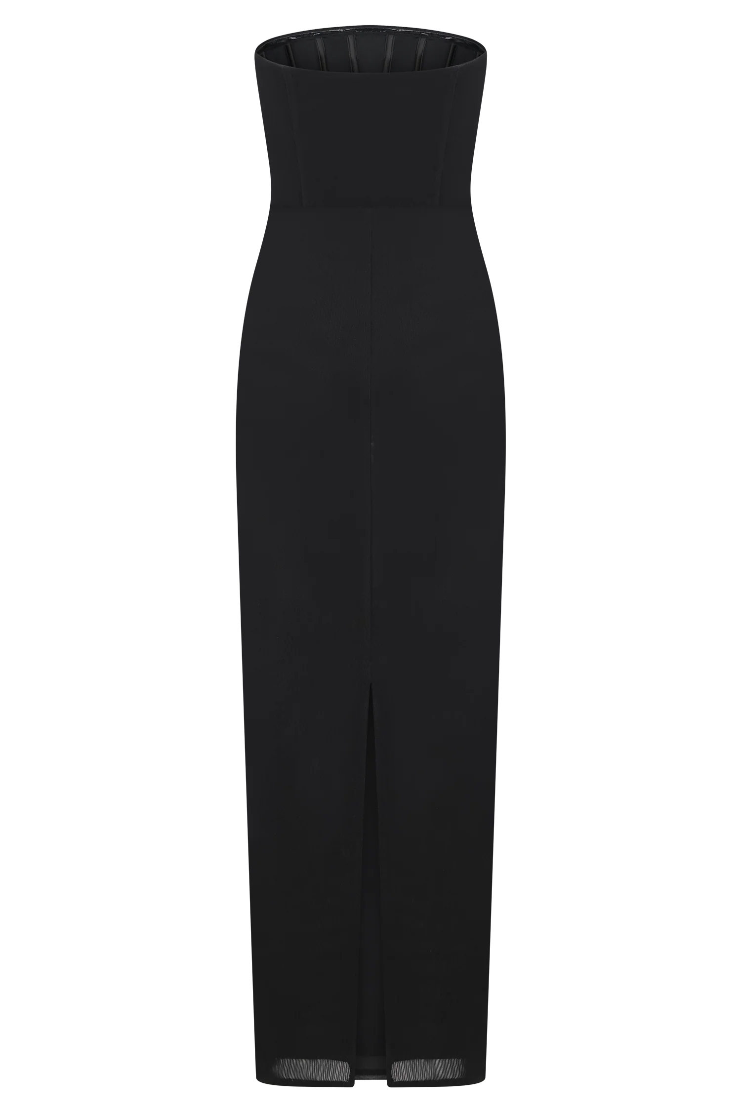 Gemma Strapless Mesh Maxi Dress - Black - Image 7