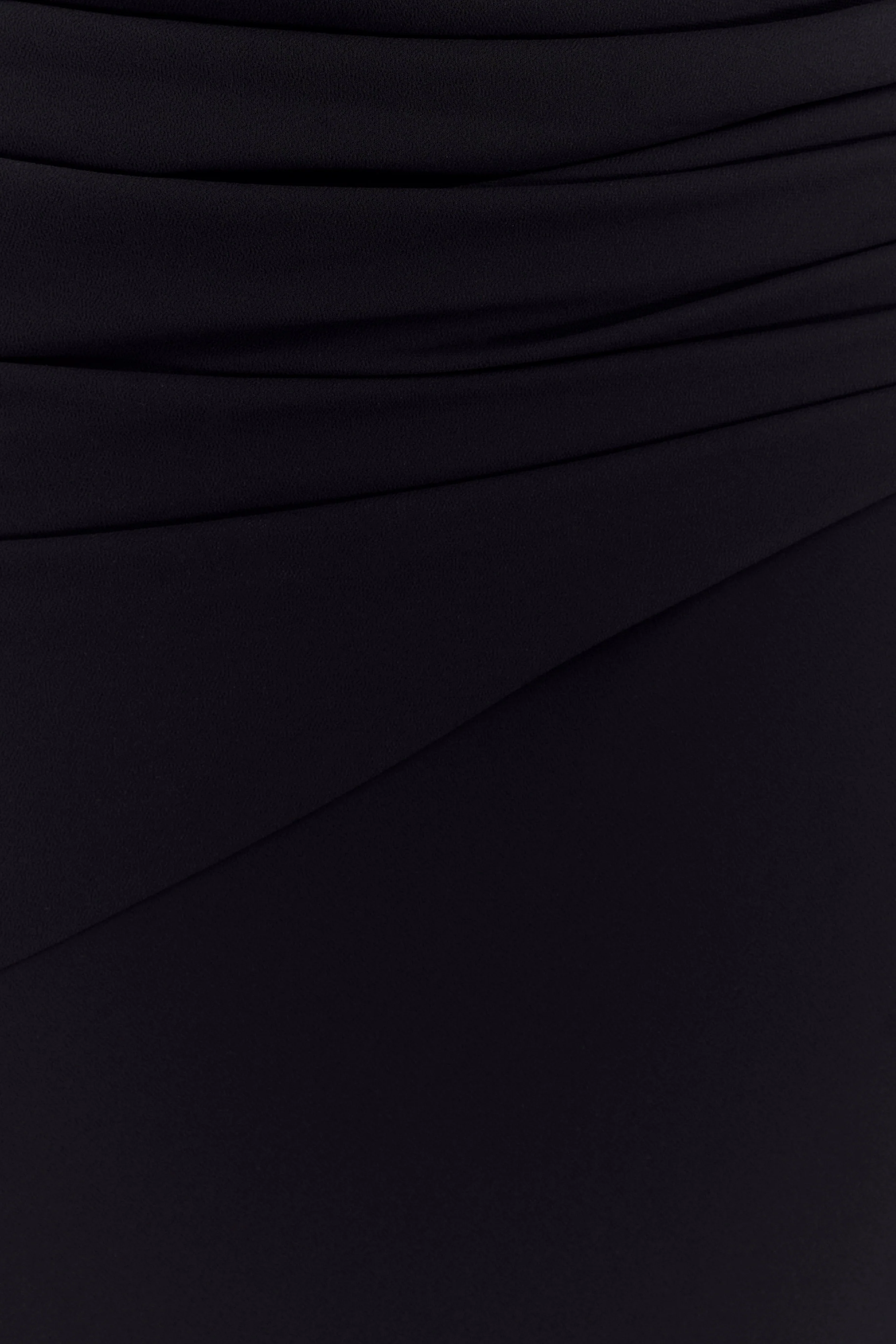 Giulia Chiffon Draped Maxi Dress - Black - Image 4
