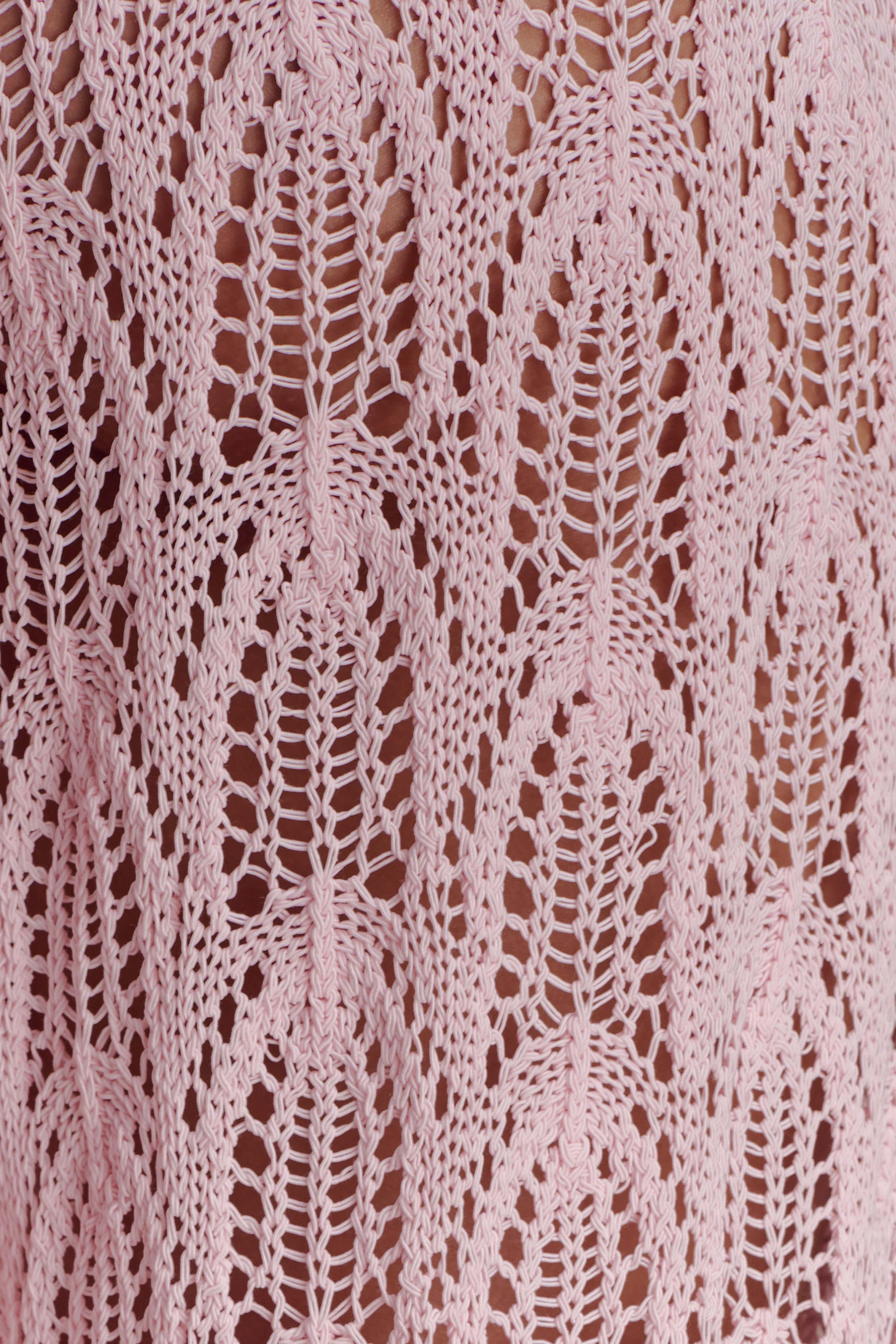 Glinda Crochet Pants - Baby Pink - Image 7