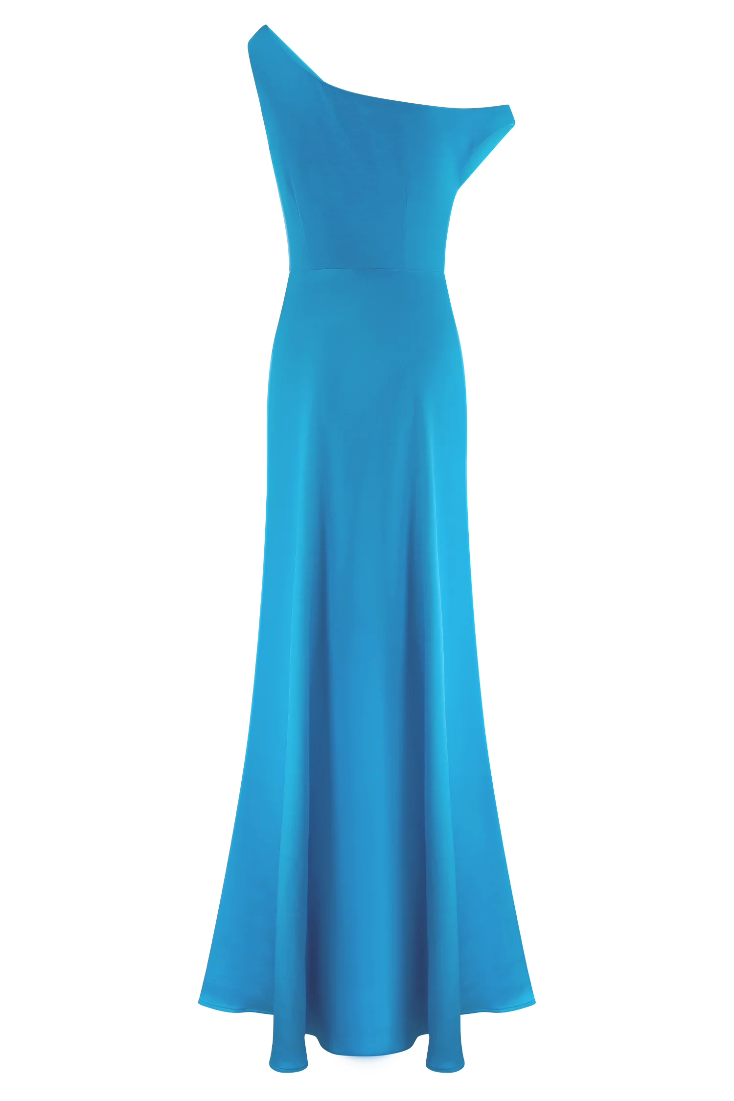 Jacinta One Shoulder Maxi Dress - Cyan Blue - Image 11