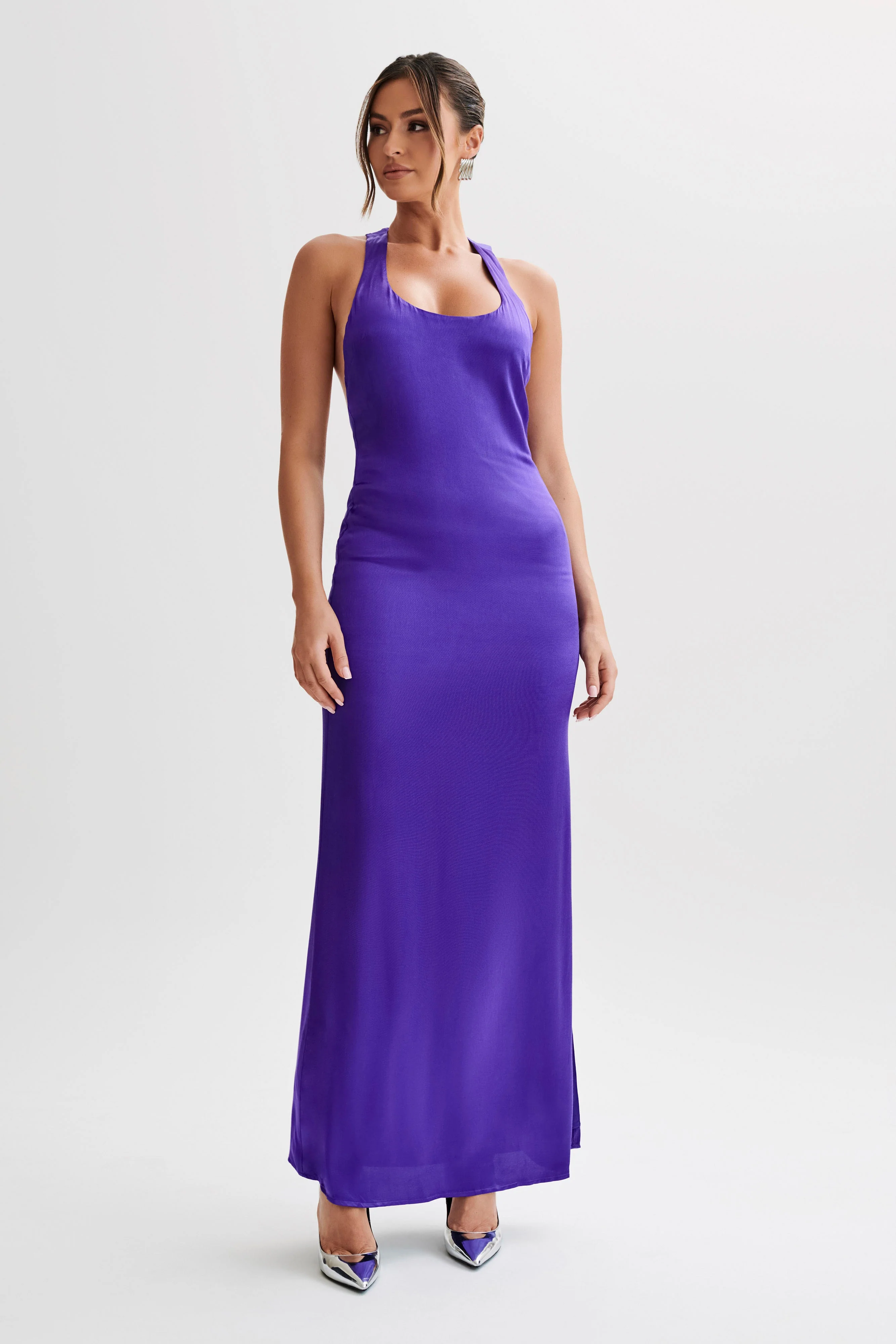 Jacquelyn Racerback Maxi Dress - Deep Purple - Image 6