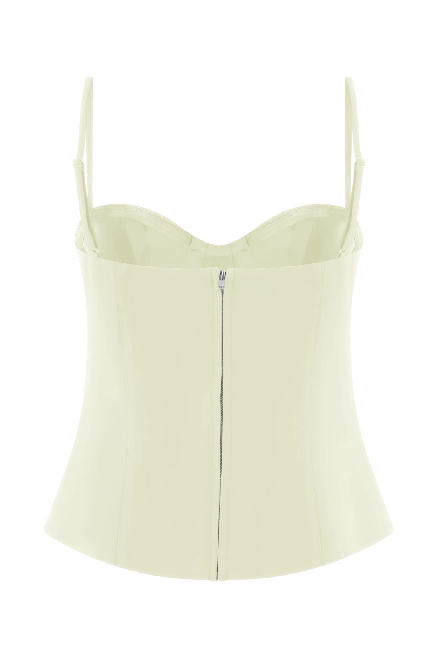 Jaime Spaghetti Strap Suiting Top - Ivory - Image 8