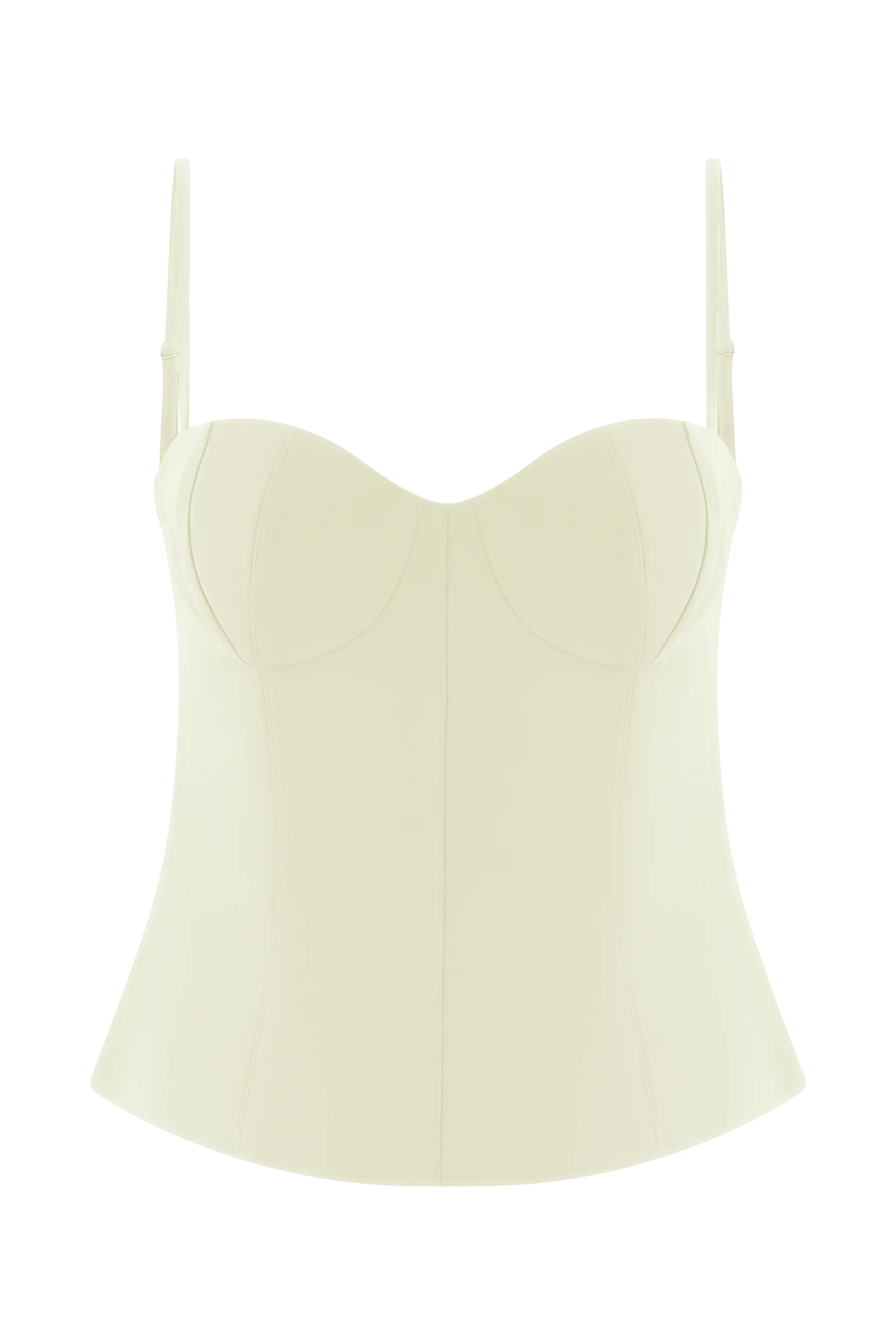 Jaime Spaghetti Strap Suiting Top - Ivory - Image 9