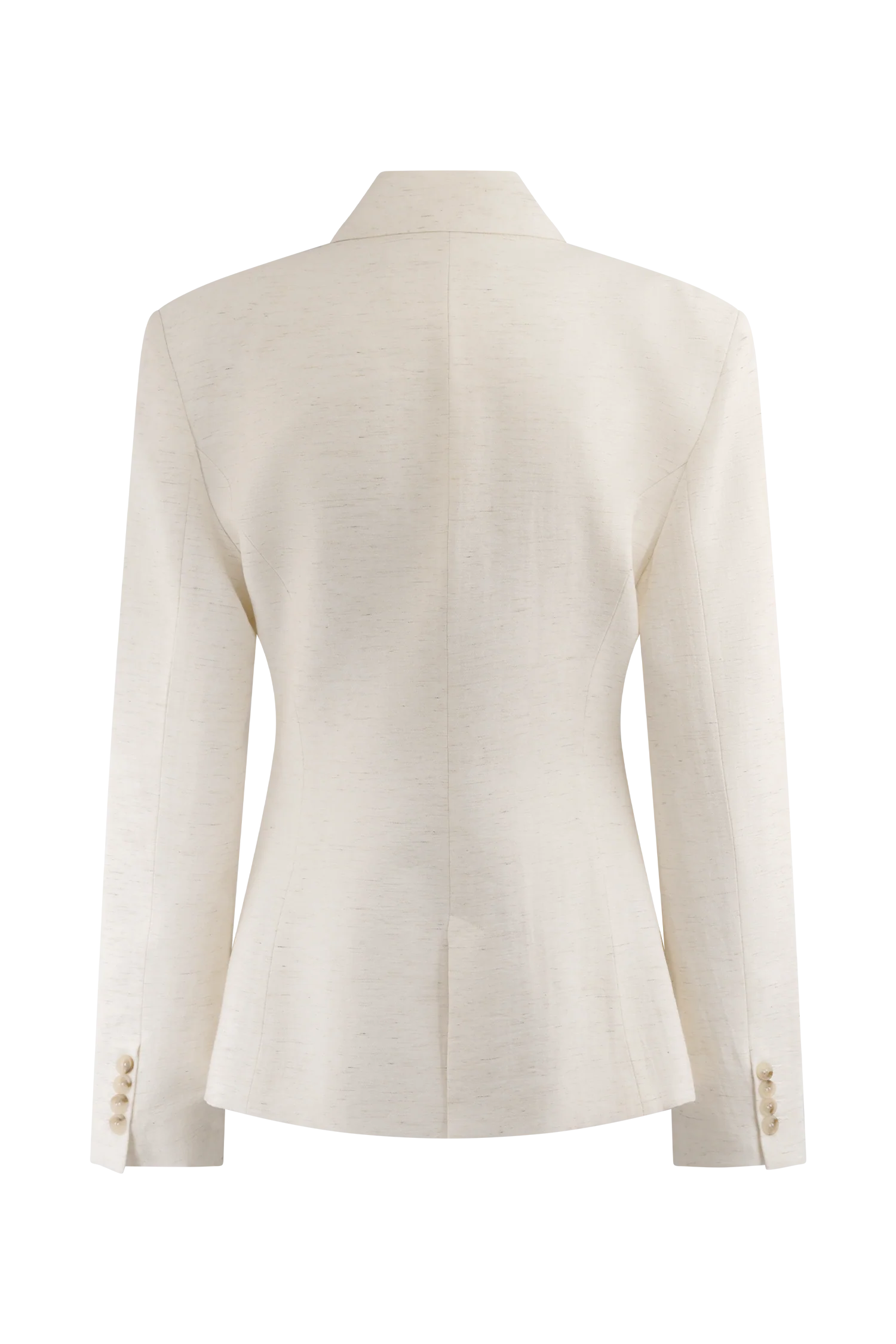 Jameson Cinched Linen Blazer - Oat Marle - Image 8