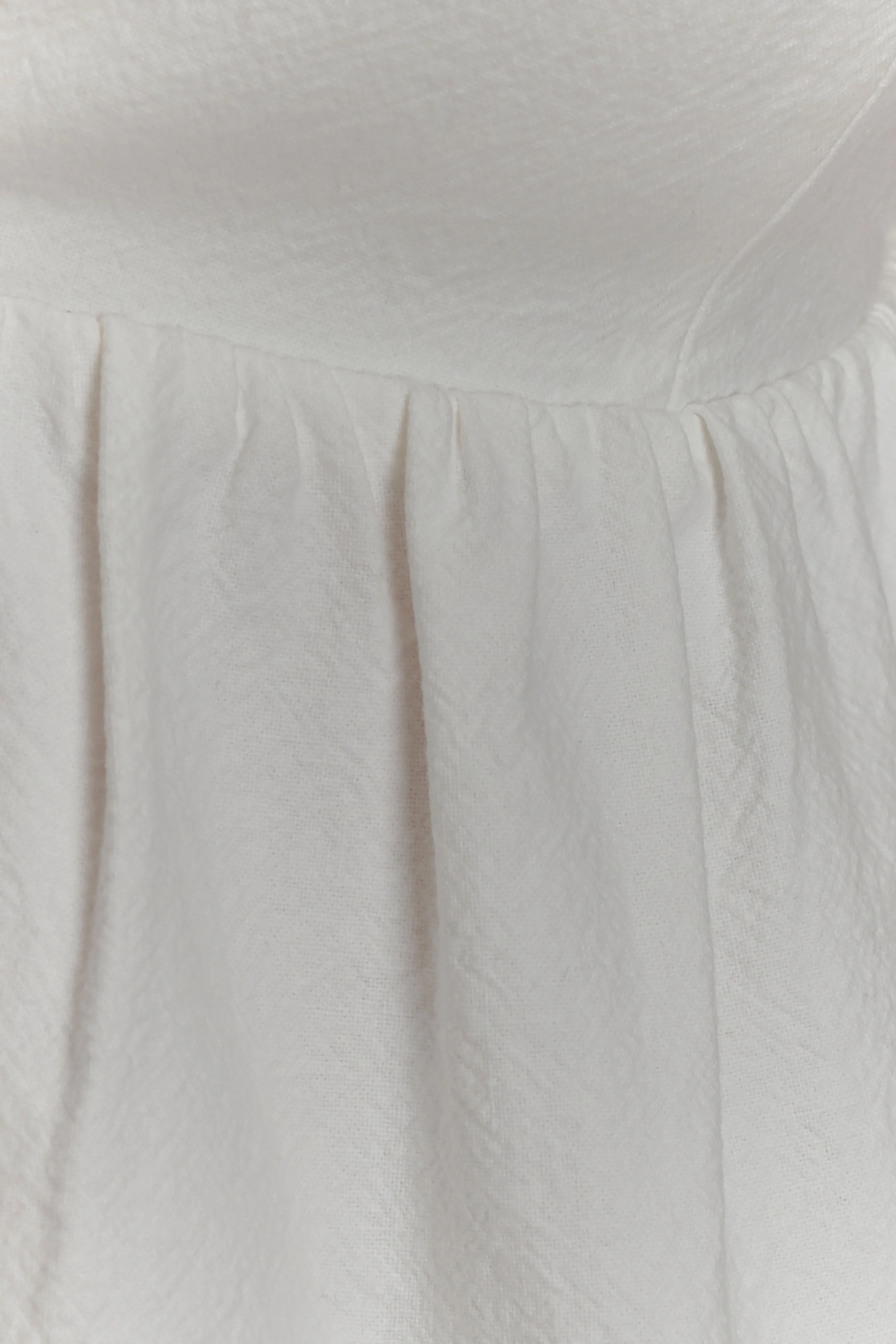 Janayia Cotton Beaded Top - White - Image 7
