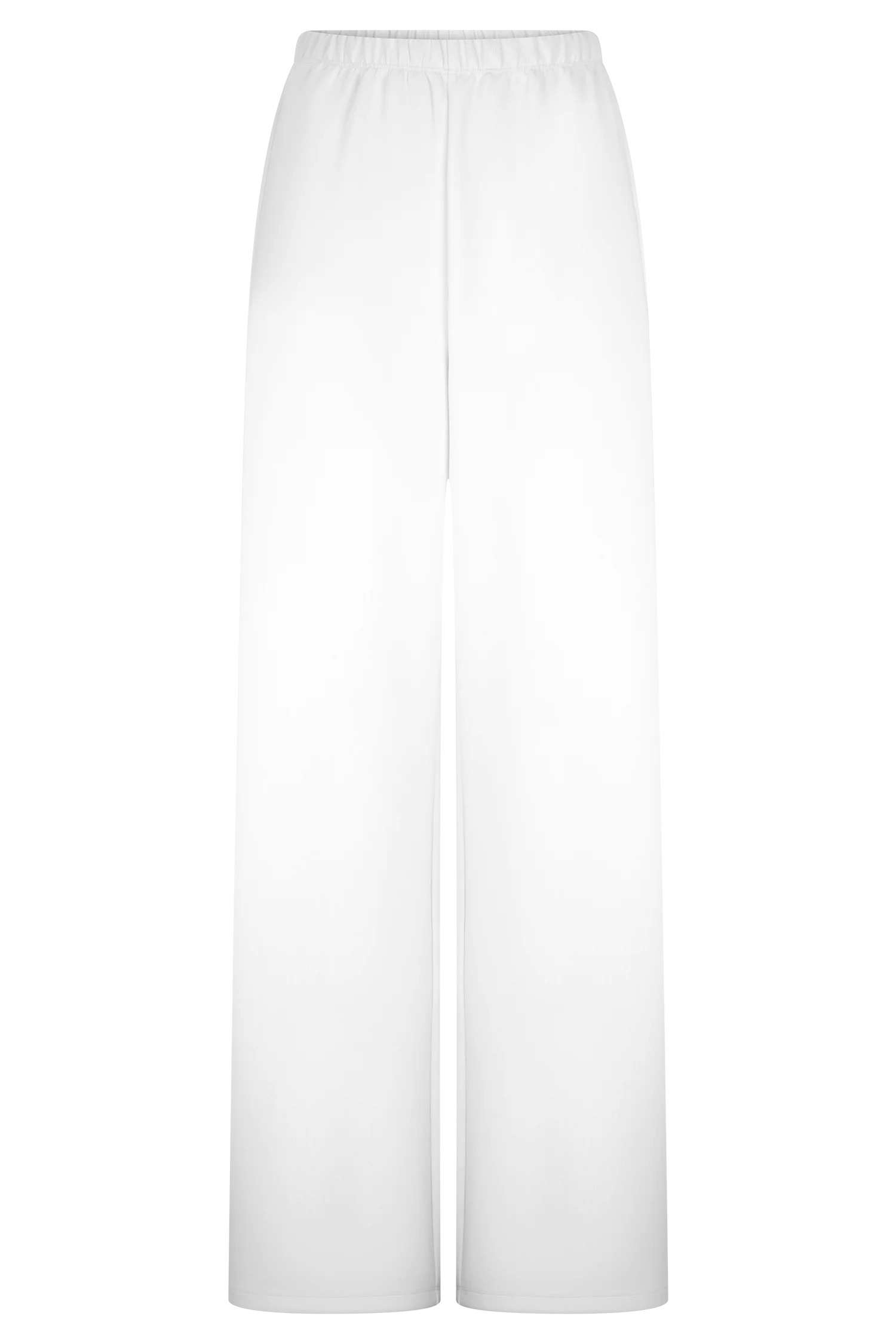 Janayia Cotton Wide Leg Pants - White - Image 9