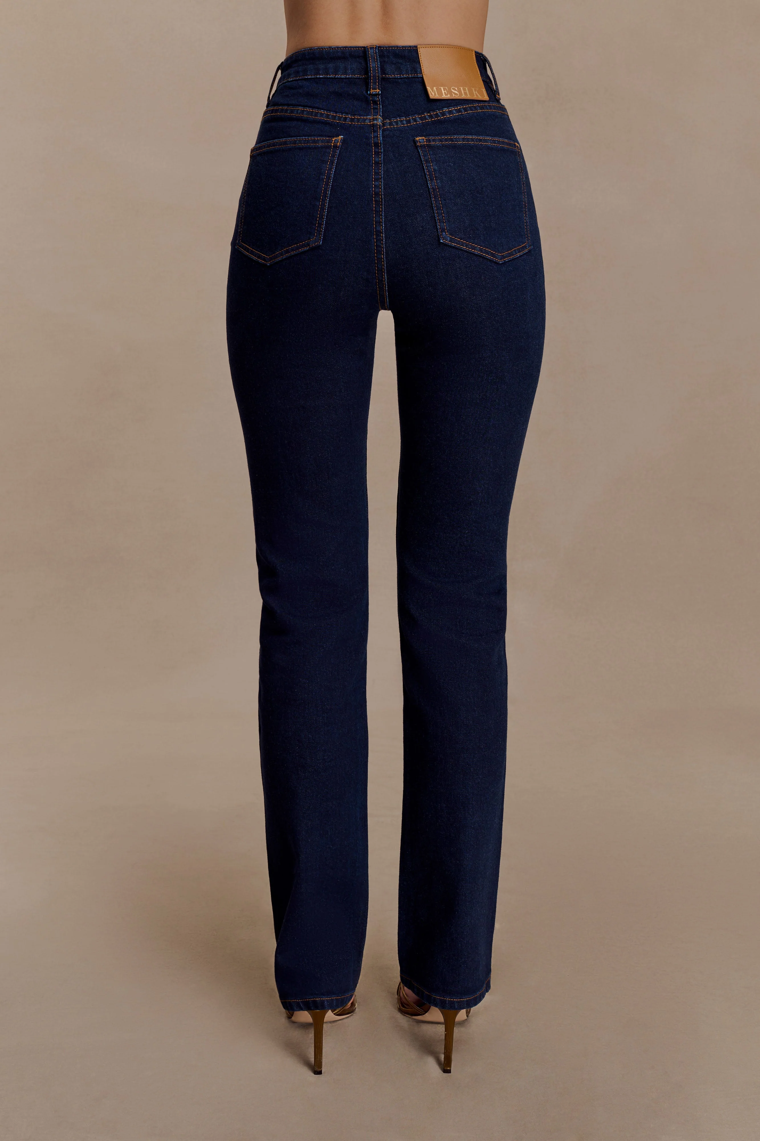 Janessa Skinny Denim Jeans- Indigo Blue - Image 4