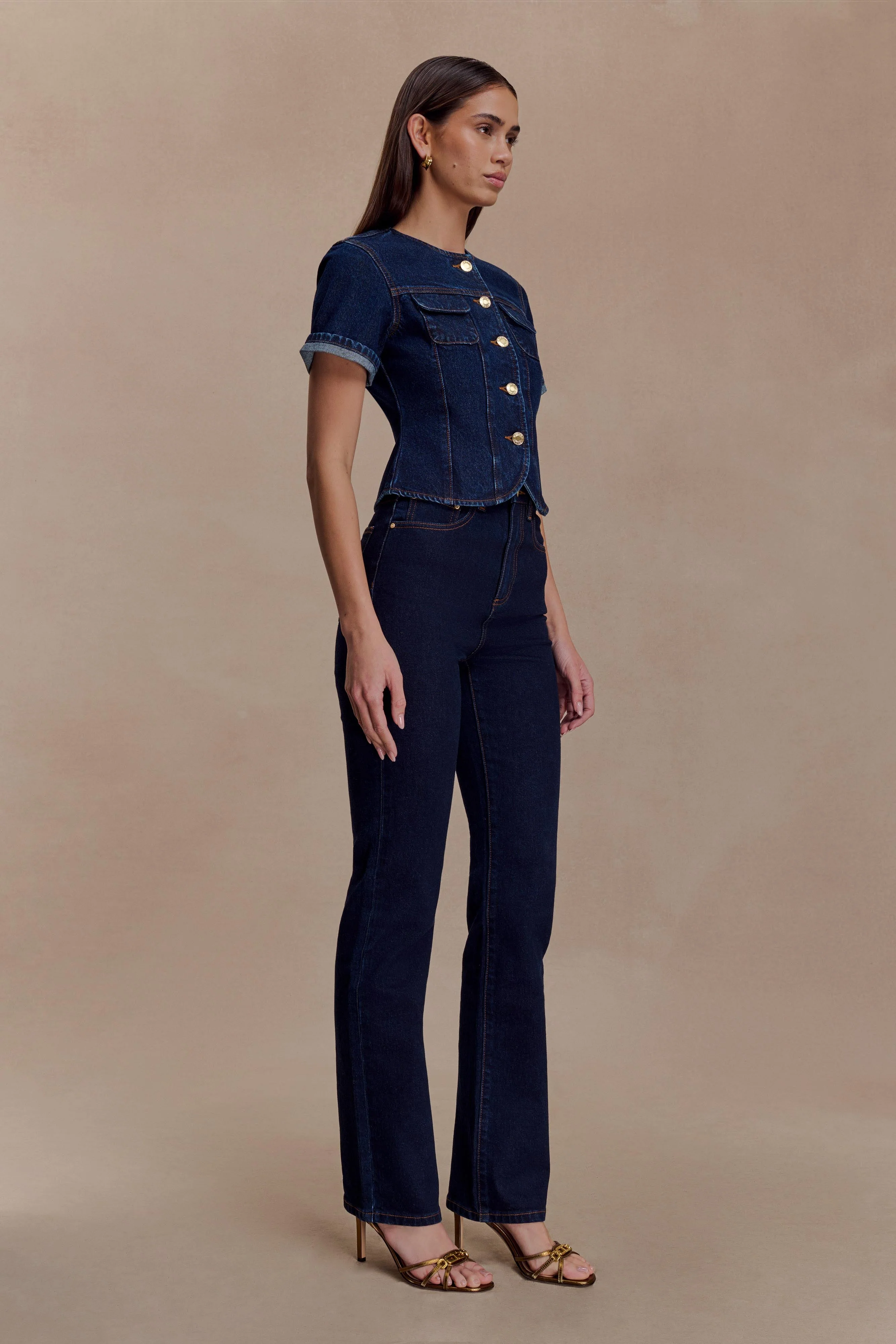 Janessa Skinny Denim Jeans- Indigo Blue - Image 6