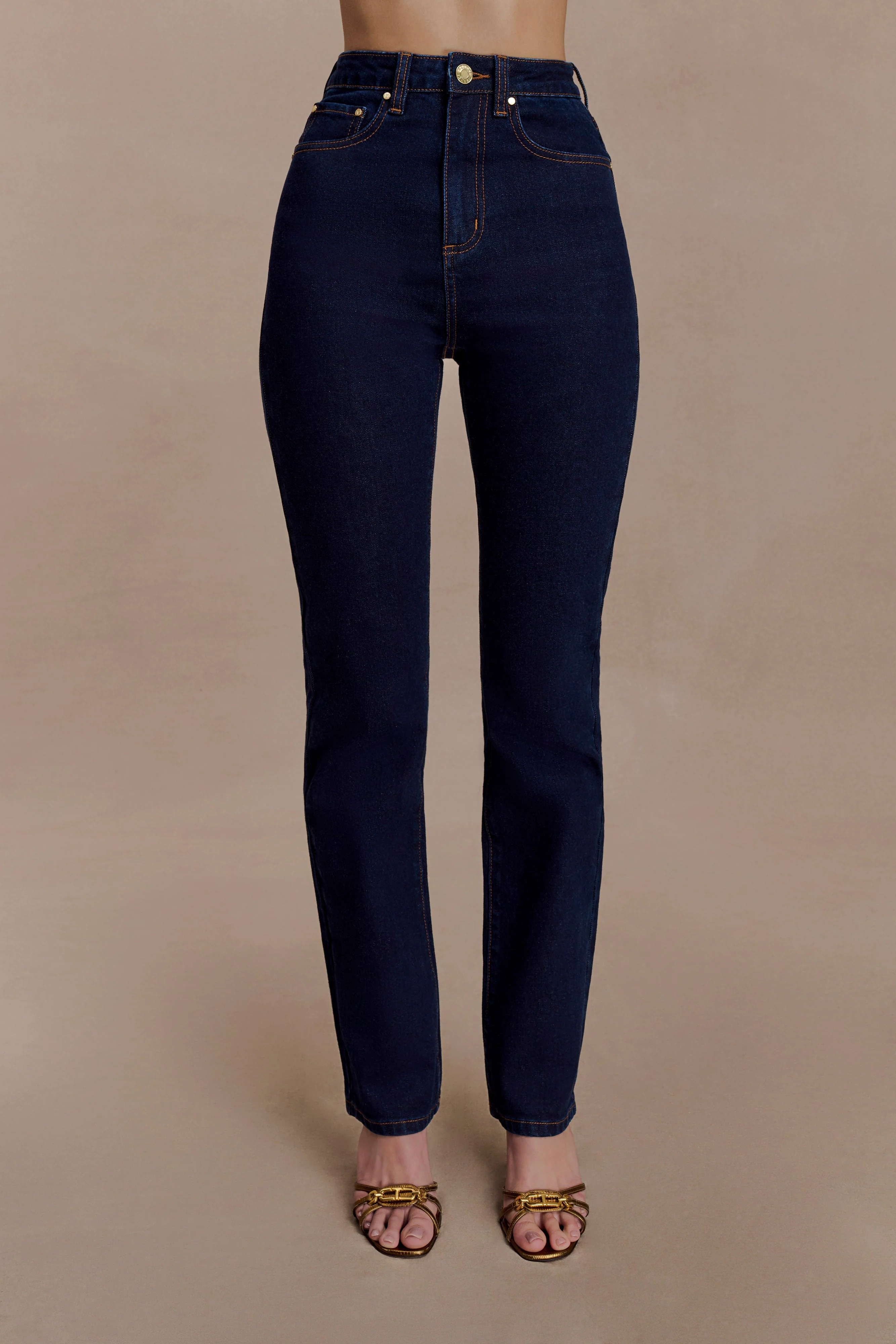 Janessa Skinny Denim Jeans- Indigo Blue - Image 9