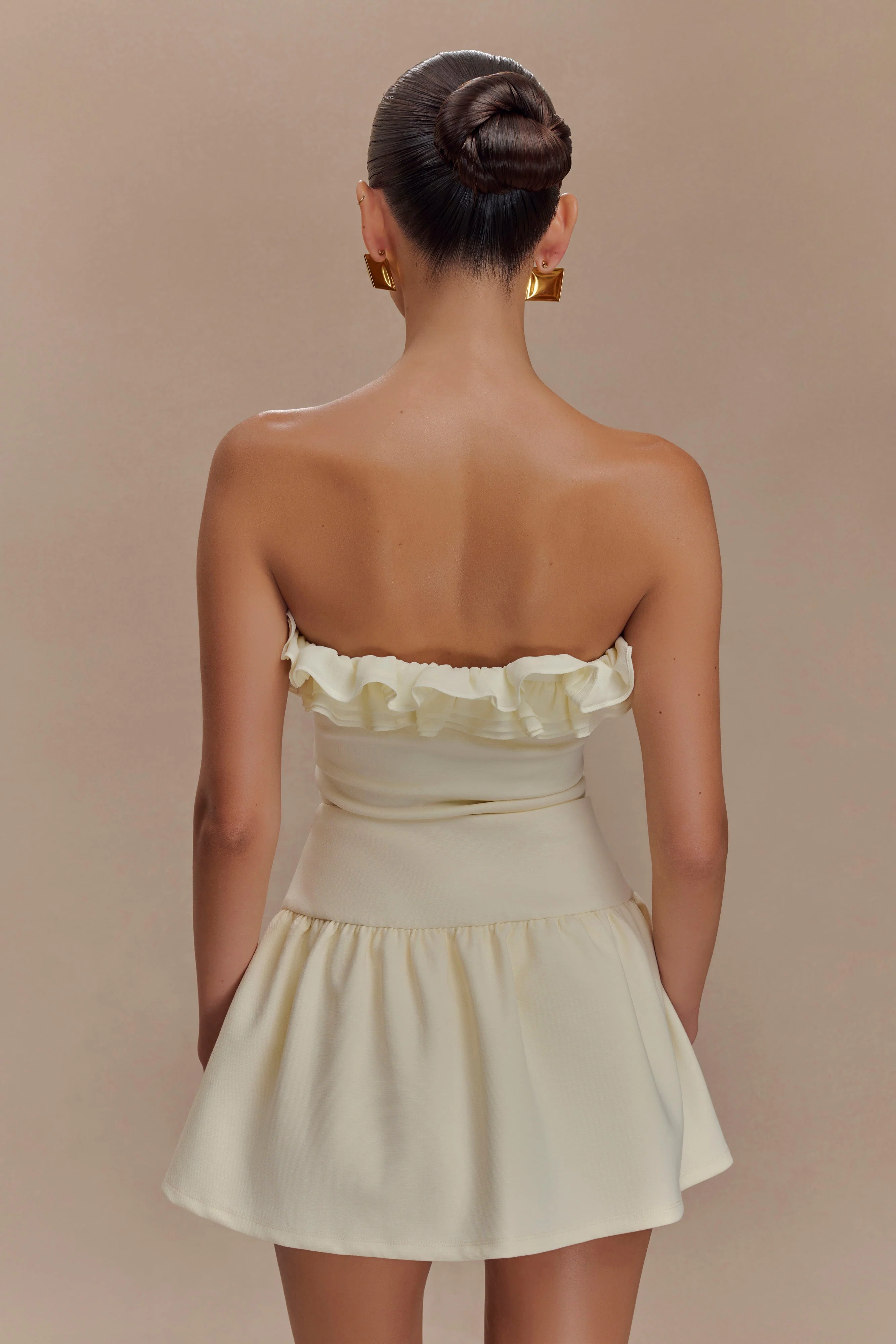 Jennie Ruffle Off Shoulder Top - Ivory - Image 2