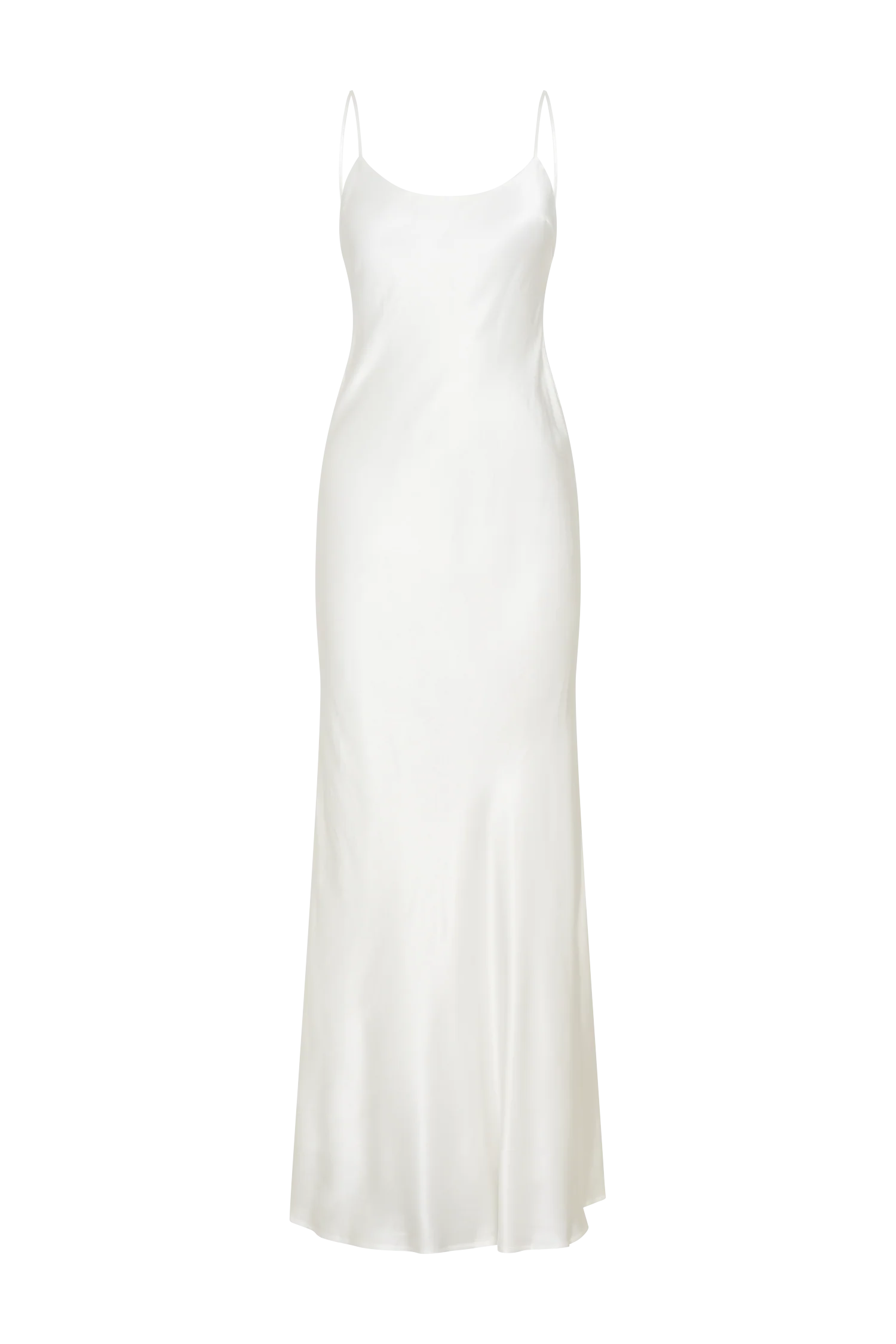 Kailey Low Back Maxi Dress With Bow Train - White - Image 15
